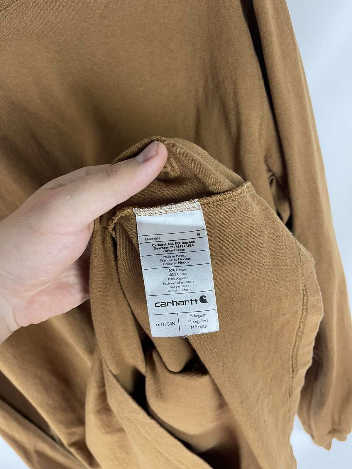 Carhartt Carhartt Big logo relaxed fit big logo long sleeve tee shirt Size US M / EU 48-50 / 2 - 10 Thumbnail