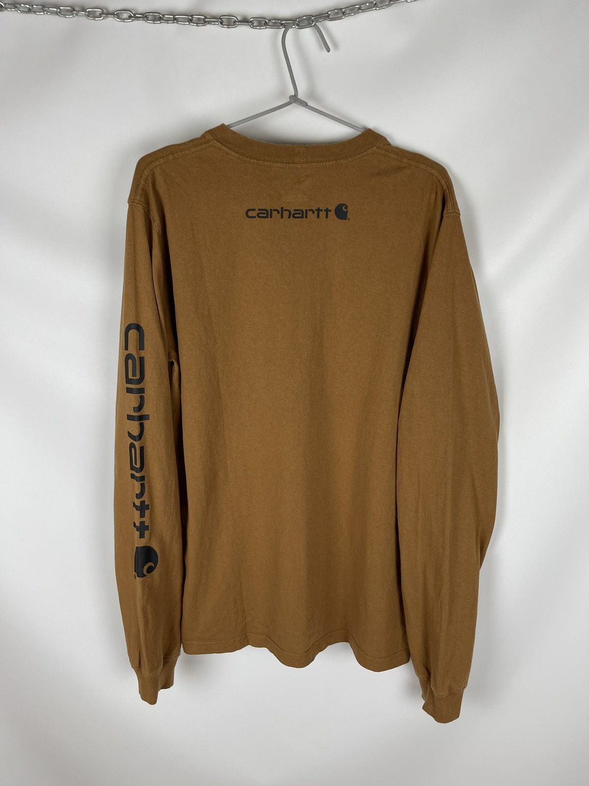Carhartt Carhartt Big logo relaxed fit big logo long sleeve tee shirt Size US M / EU 48-50 / 2 - 1 Thumbnail