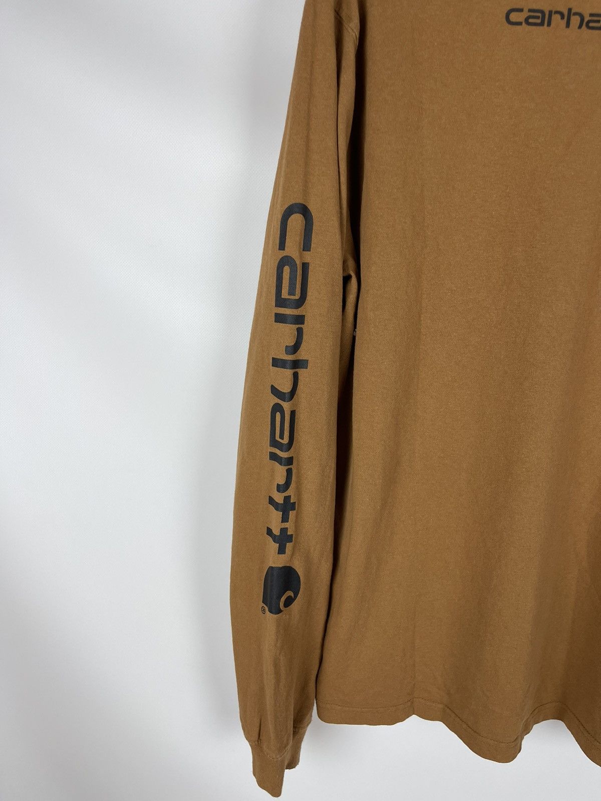 Carhartt Carhartt Big logo relaxed fit big logo long sleeve tee shirt Size US M / EU 48-50 / 2 - 12 Thumbnail
