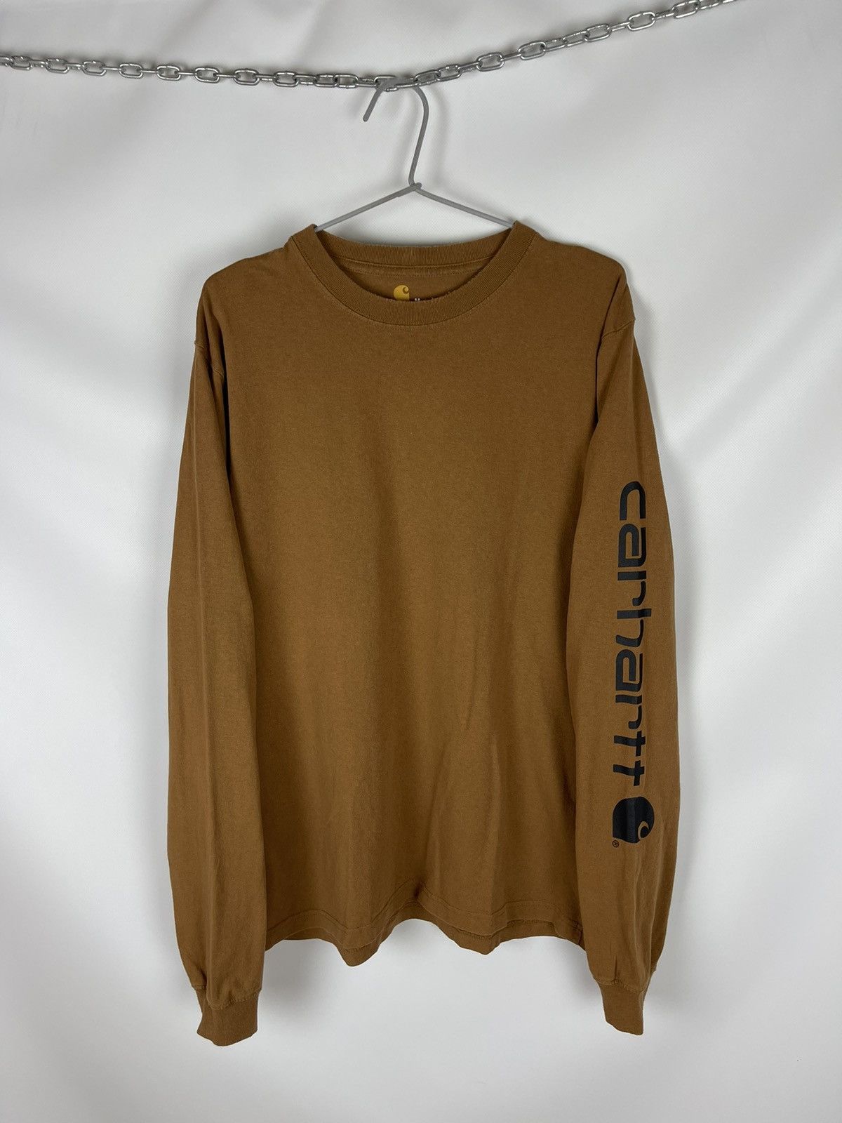 Carhartt Carhartt Big logo relaxed fit big logo long sleeve tee shirt Size US M / EU 48-50 / 2 - 2 Thumbnail