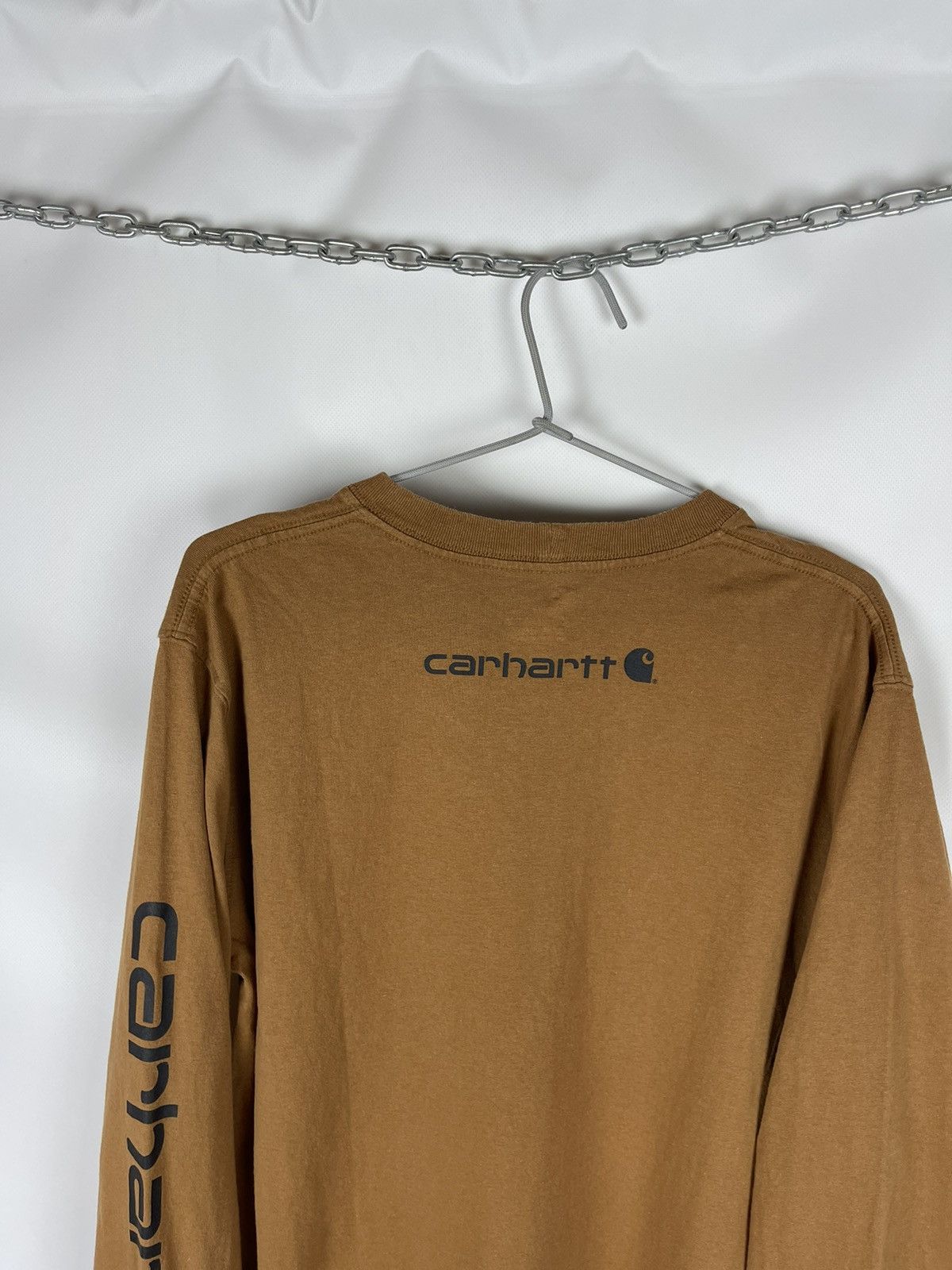 Carhartt Carhartt Big logo relaxed fit big logo long sleeve tee shirt Size US M / EU 48-50 / 2 - 11 Thumbnail