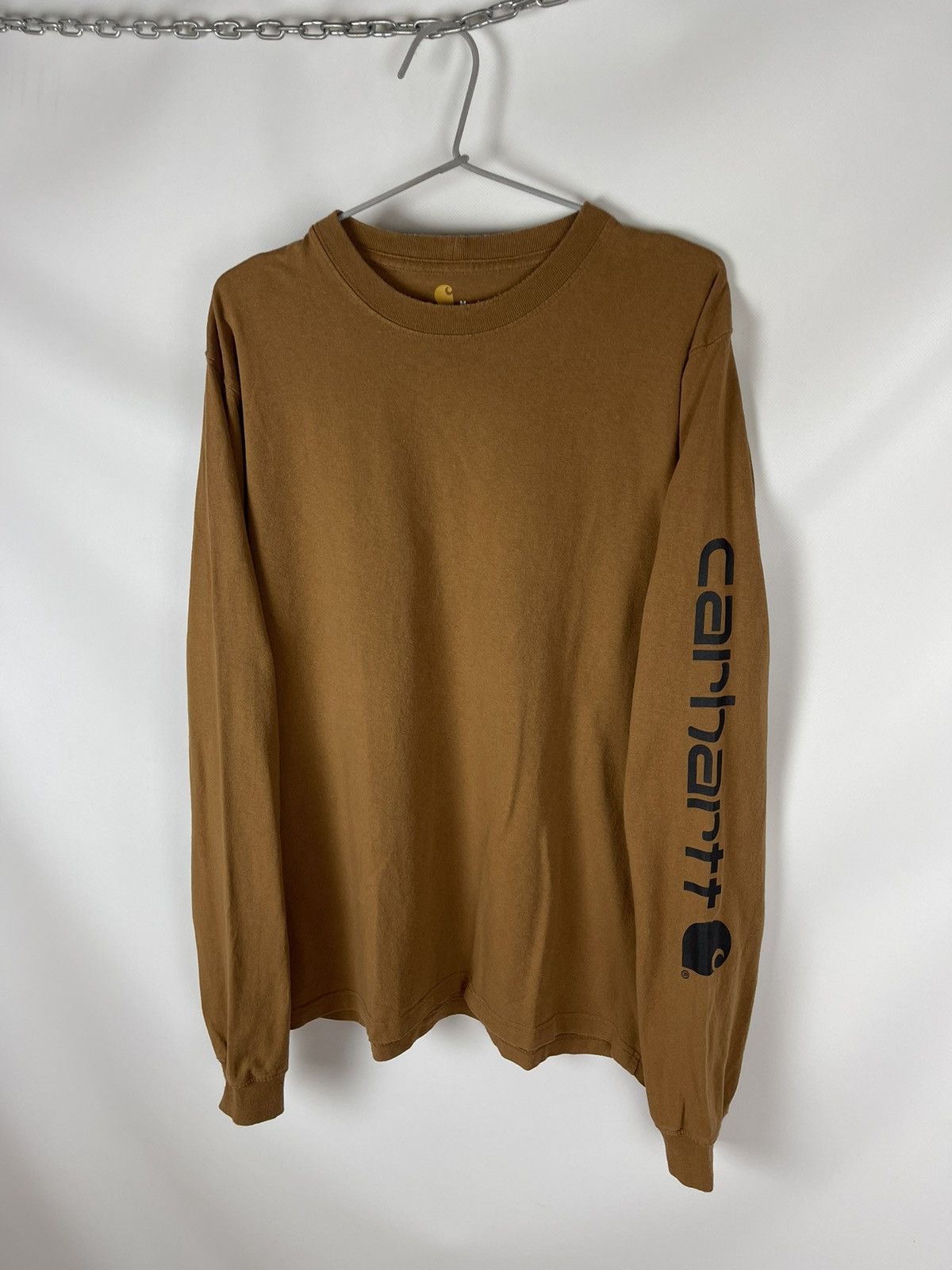 Carhartt Carhartt Big logo relaxed fit big logo long sleeve tee shirt Size US M / EU 48-50 / 2 - 8 Thumbnail