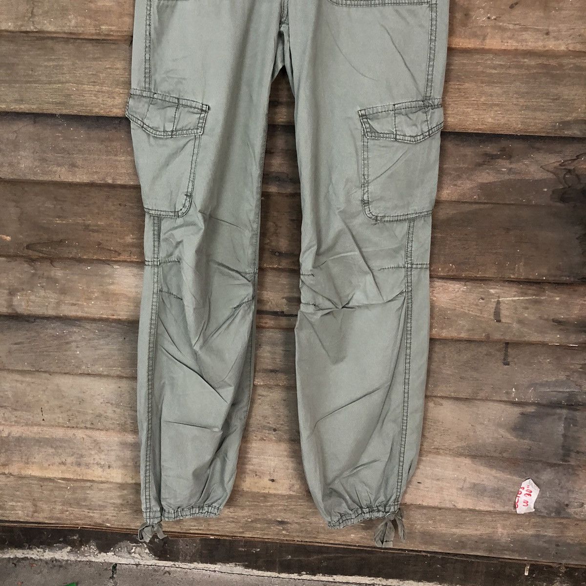 L.O.G.G. H&M LOGG multi pocket tactical Green Cargo Pants #4996 Size US 30 / EU 46 - 3 Thumbnail