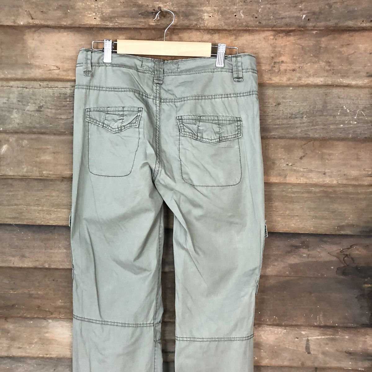 L.O.G.G. H&M LOGG multi pocket tactical Green Cargo Pants #4996 Size US 30 / EU 46 - 12 Thumbnail