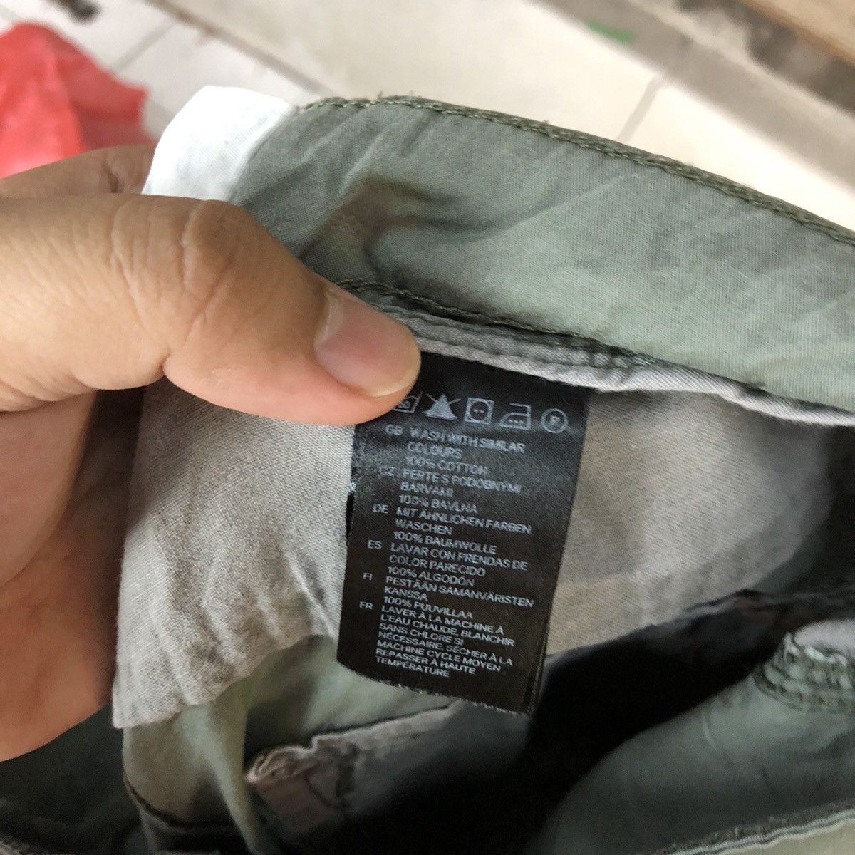 L.O.G.G. H&M LOGG multi pocket tactical Green Cargo Pants #4996 Size US 30 / EU 46 - 17 Thumbnail