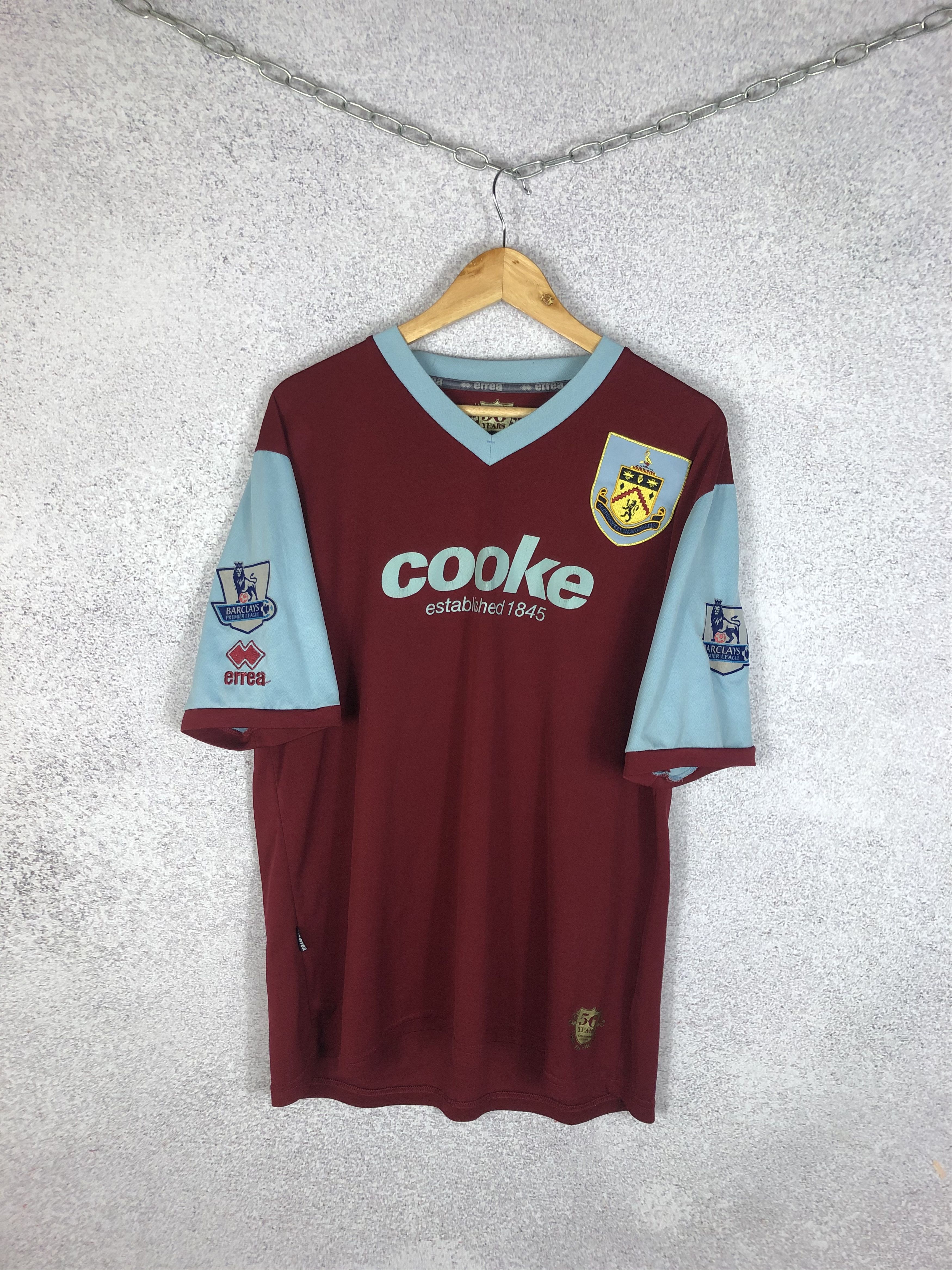 Vintage Burnley 2009 Special Errea Soccer Jersey Football Shirt Size US XXL / EU 58 / 5 - 1 Thumbnail