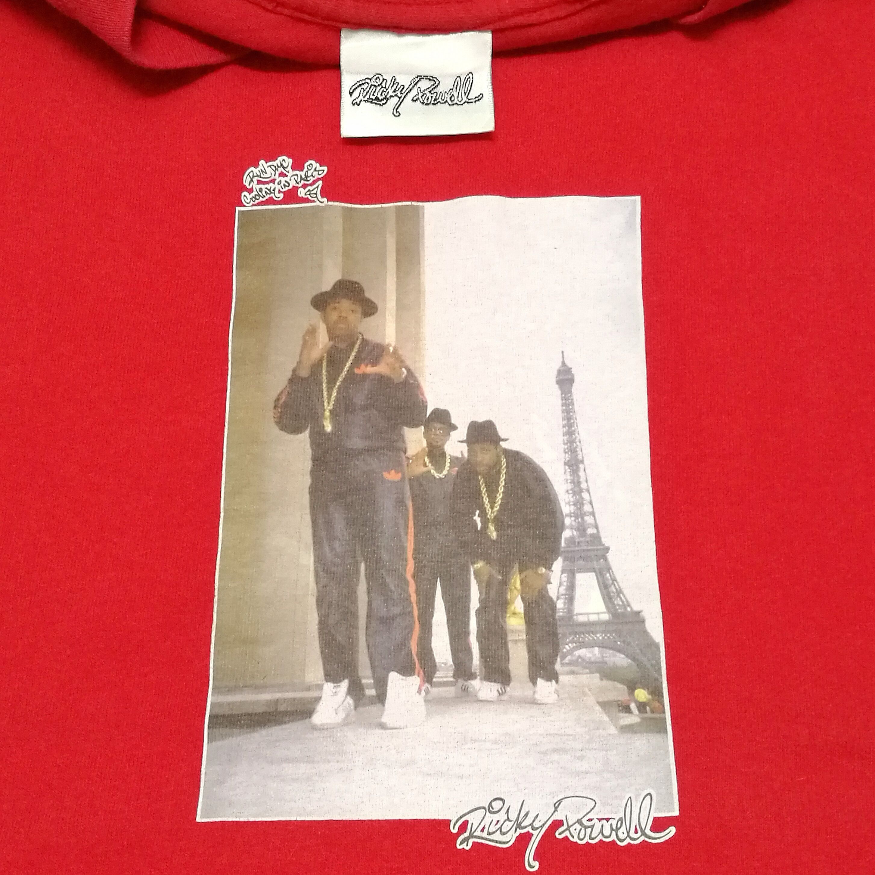 Vintage RUN DMC Paris '87 Ricky Powell Upper Playground tee