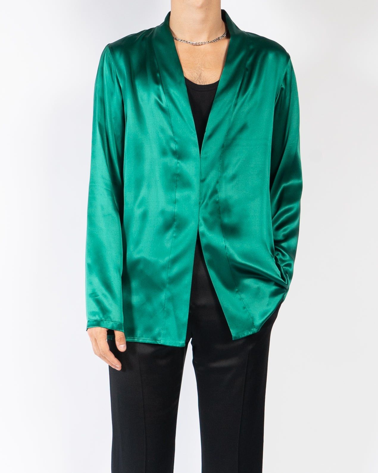 Haider Ackermann SS17 Bleach Print Silk Kimono Shirt | Grailed