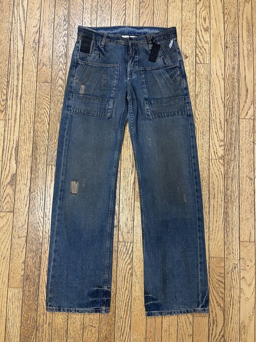 Rick Owens RICK OWENS SLAB DENIM JEANS OIL WASH 6 POCKET SELVEDGE | Grailed