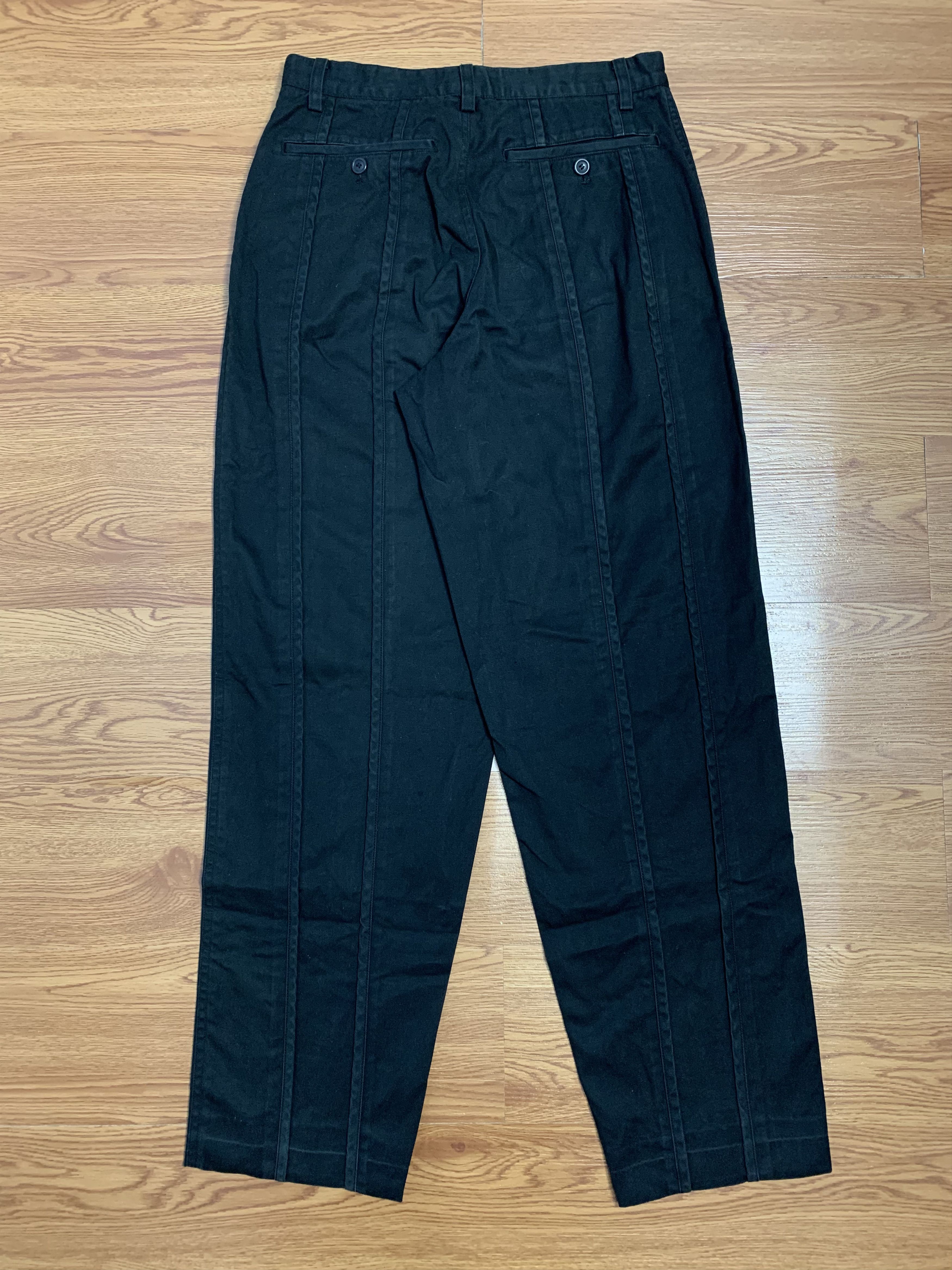 Issey Miyake Vintage 80s Issey Miyake Pleated Baggy Pants Size US 29 - 6 Thumbnail