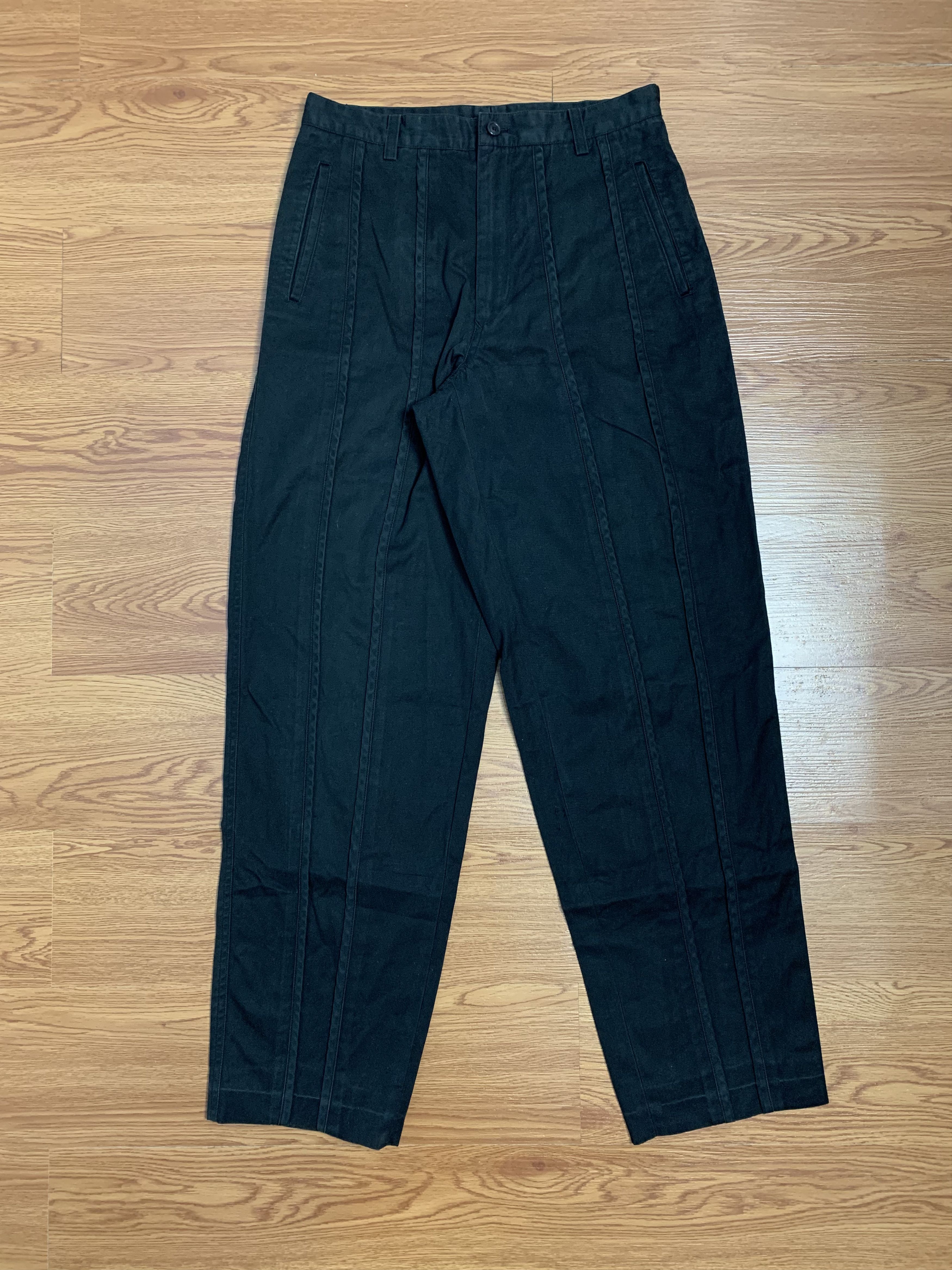 Issey Miyake Vintage 80s Issey Miyake Pleated Baggy Pants Size US 29 - 3 Thumbnail
