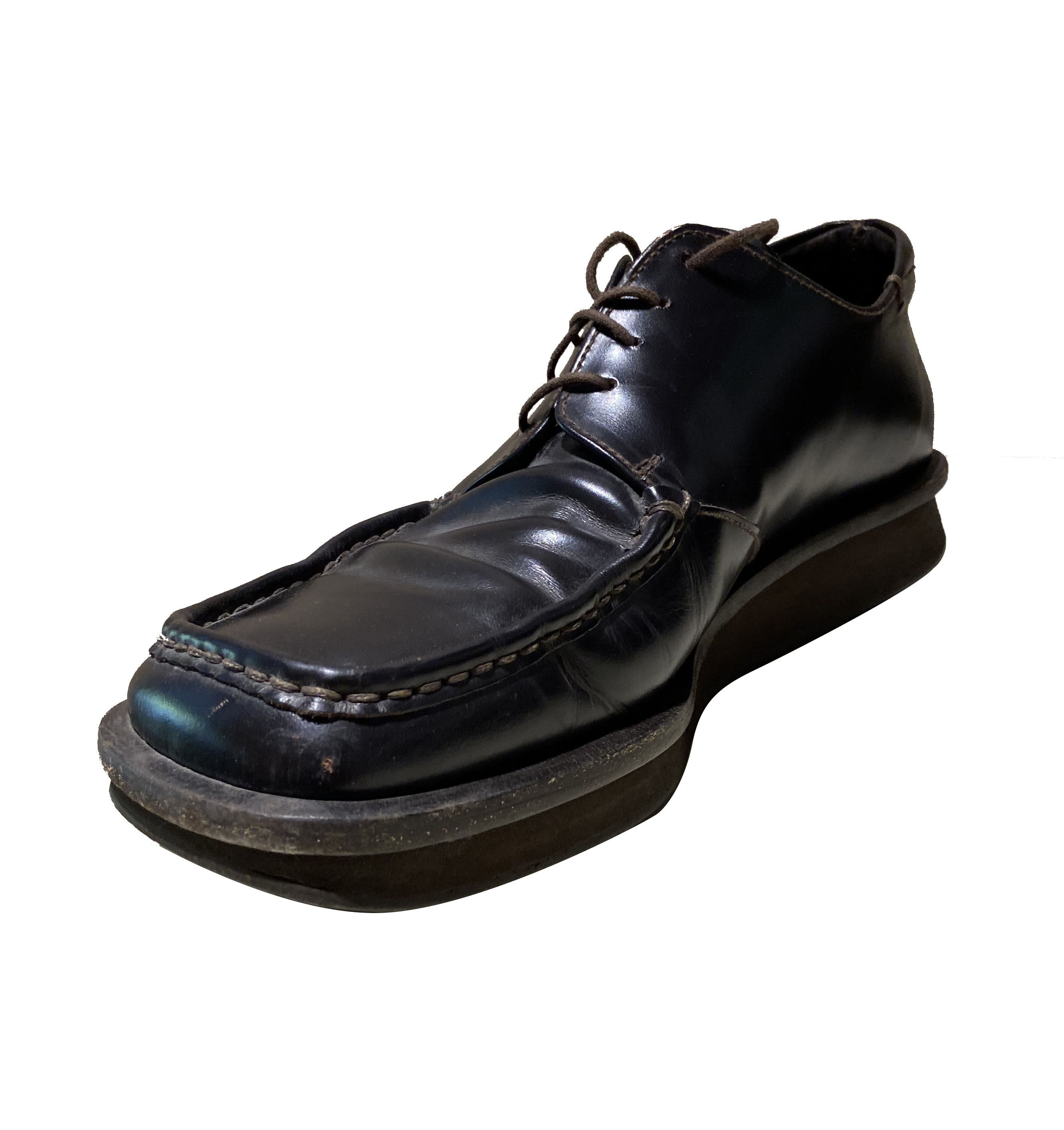 Prada Archive SS 1999 Sailor Sole Square Lace Ups Size US 11 / EU 44 - 3 Thumbnail