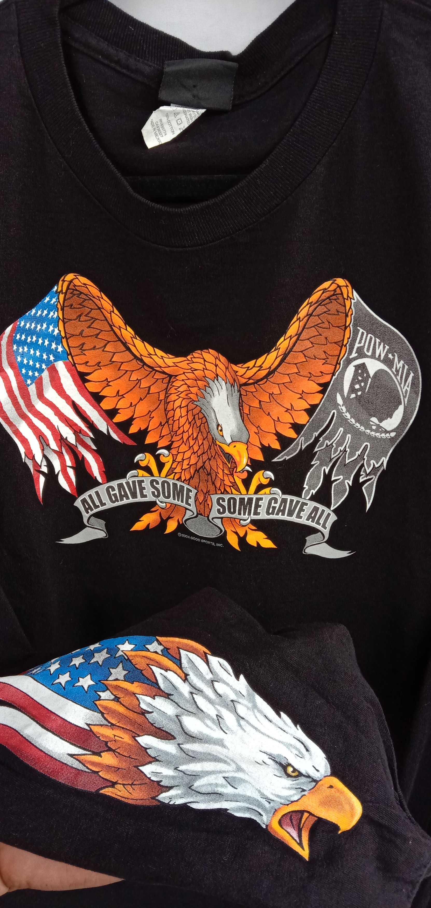 Vintage Vintage 2001 POW MIA Long Sleeve Eagle Logo Size US XL / EU 56 / 4 - 5 Thumbnail