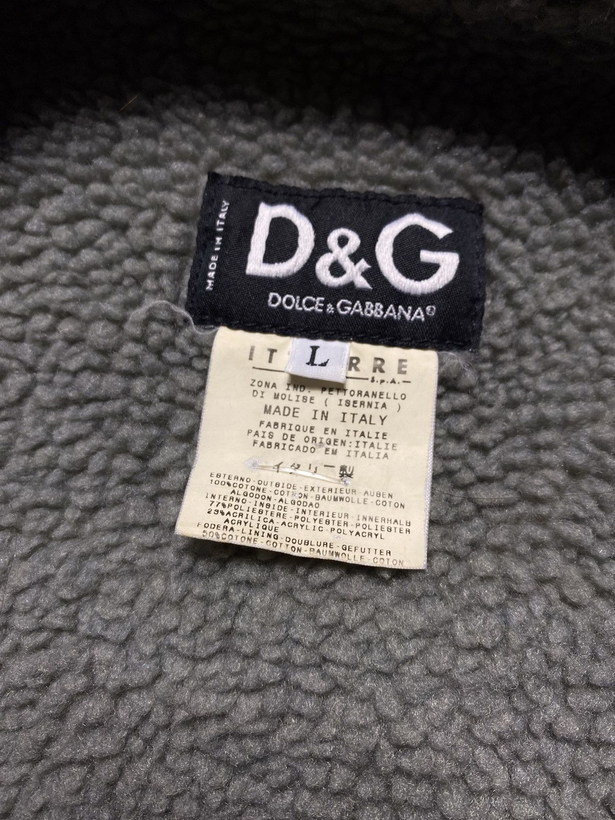 Designer × Dolce & Gabbana × Vintage Dolce & Gabbana vintage denim jacket basic Sherpa logo y2k Size US L / EU 52-54 / 3 - 5 Thumbnail
