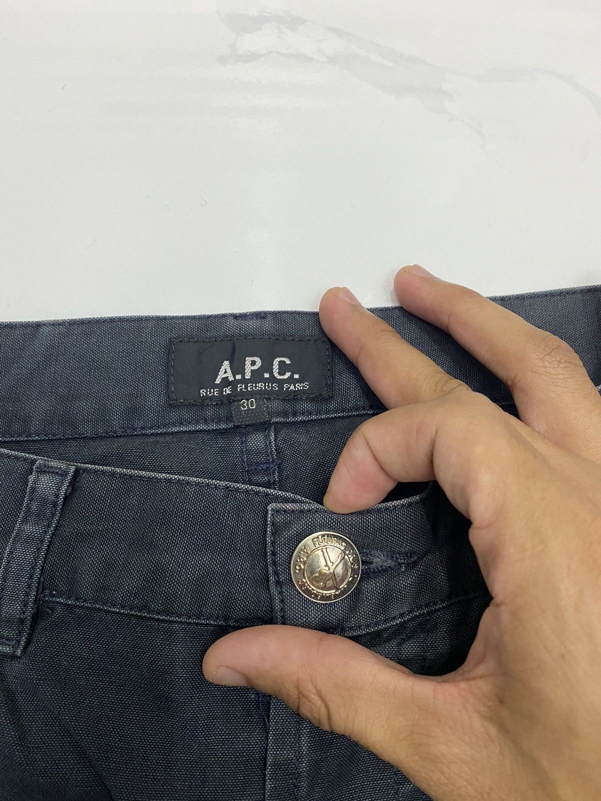 A.P.C. VINTAGE APC NATURAL SUN FADED COTTON PANTS Size US 30 / EU 46 - 7 Thumbnail