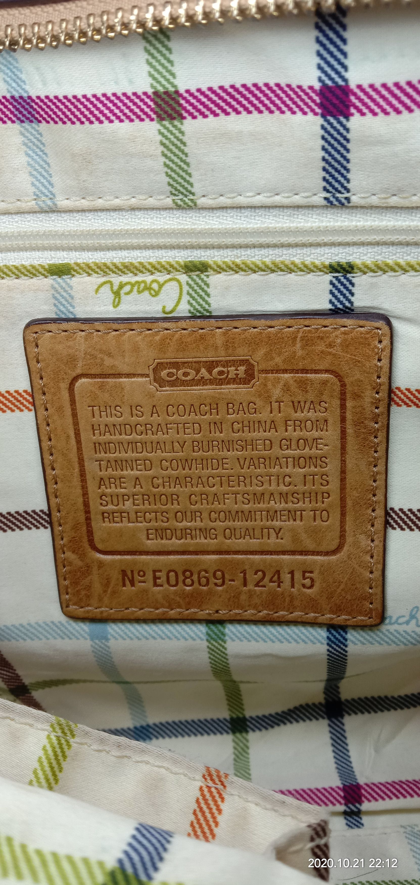 Branded Leather COACH Handbag Full Leather Size ONE SIZE - 11 Thumbnail