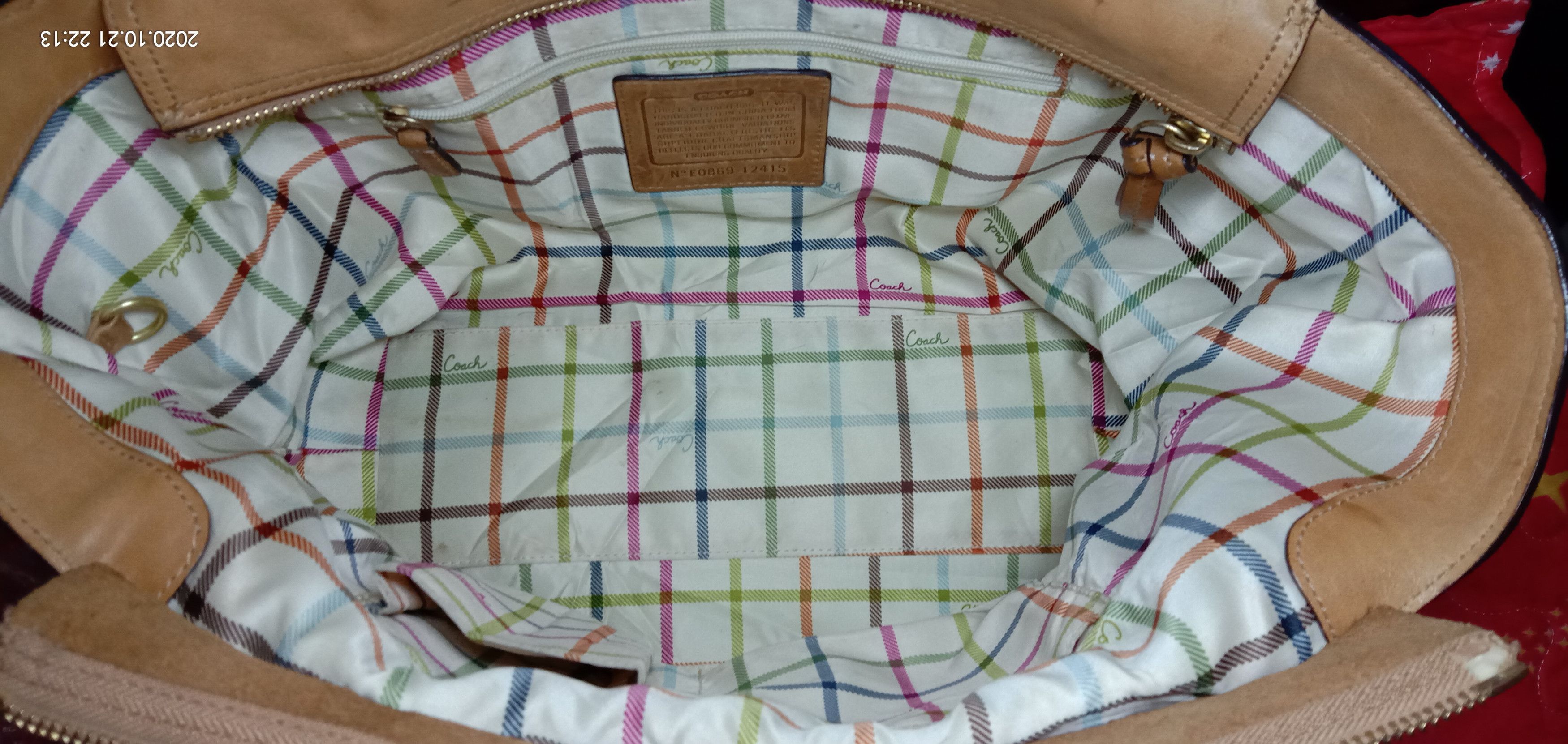 Branded Leather COACH Handbag Full Leather Size ONE SIZE - 10 Thumbnail