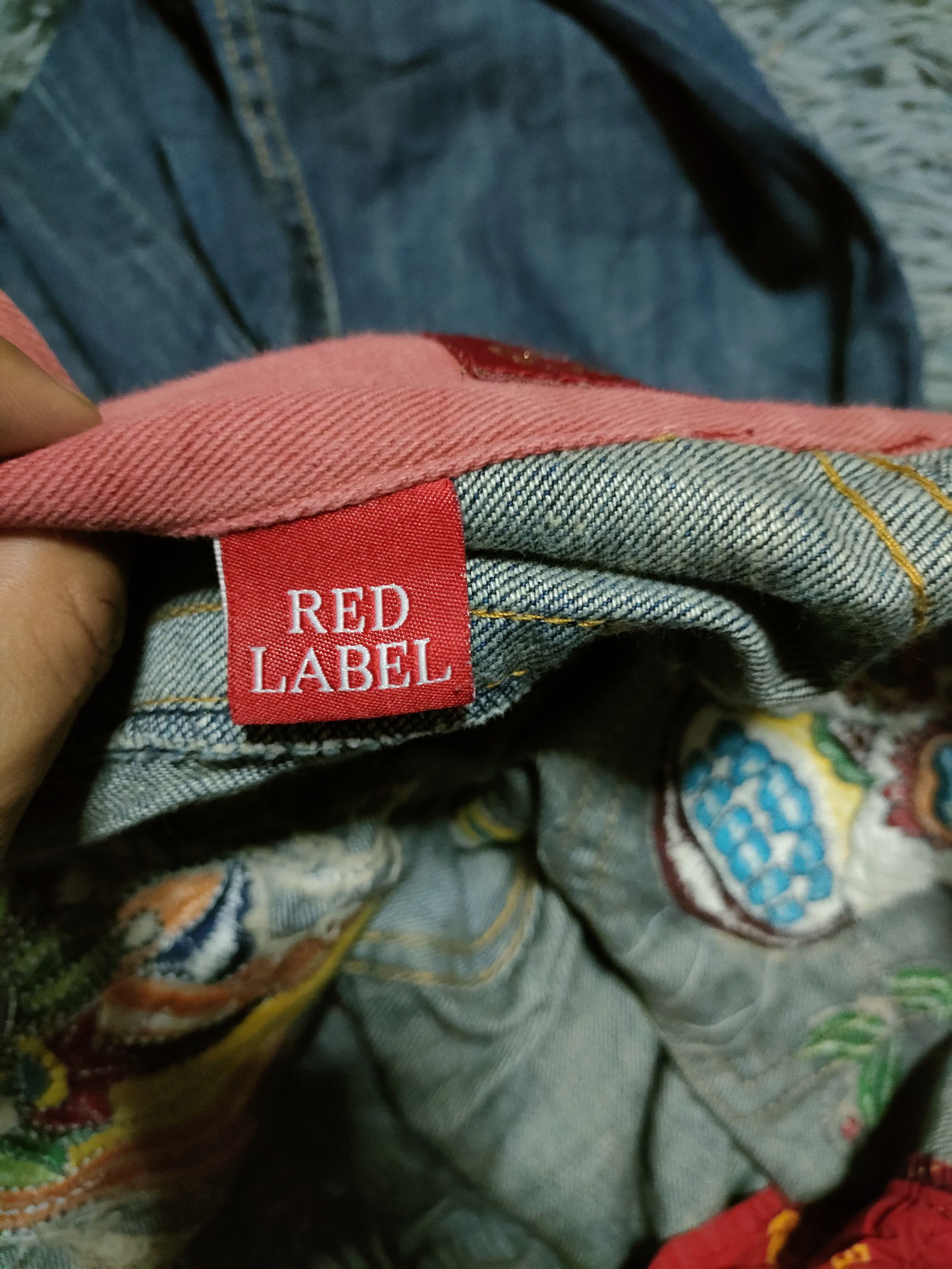 Japanese Brand Flare 🔥Red Pepper Embroided Distressed Jeans Size US 32 / EU 48 - 7 Thumbnail