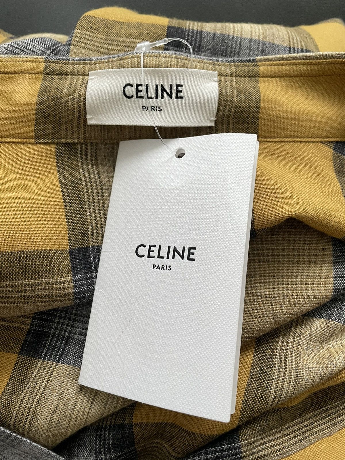 Celine × Hedi Slimane Rare Brand NEW Dancing Kid Super SS21 Runway Flannel Shirt Size US L / EU 52-54 / 3 - 15 Thumbnail