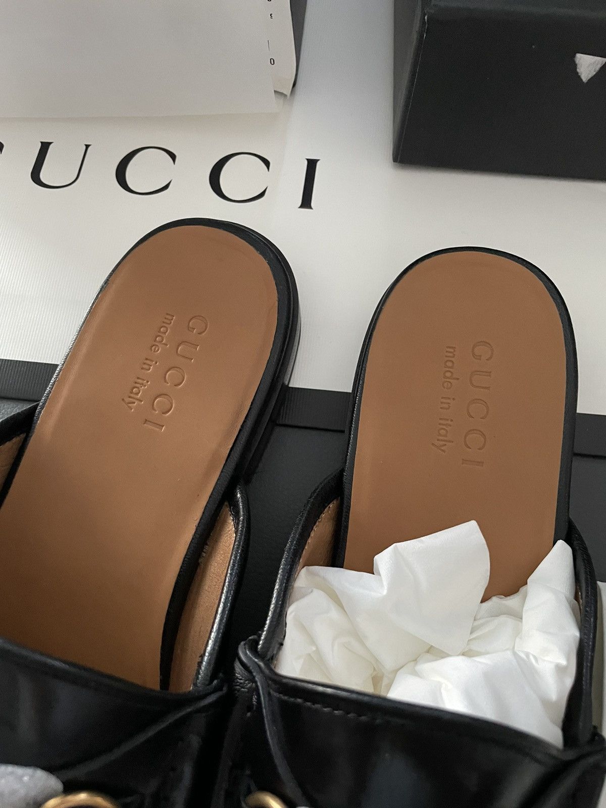 Gucci Gucci Classic Leather Horsebit Loafer Sandal Size US 10.5 / EU 43-44 - 14 Thumbnail