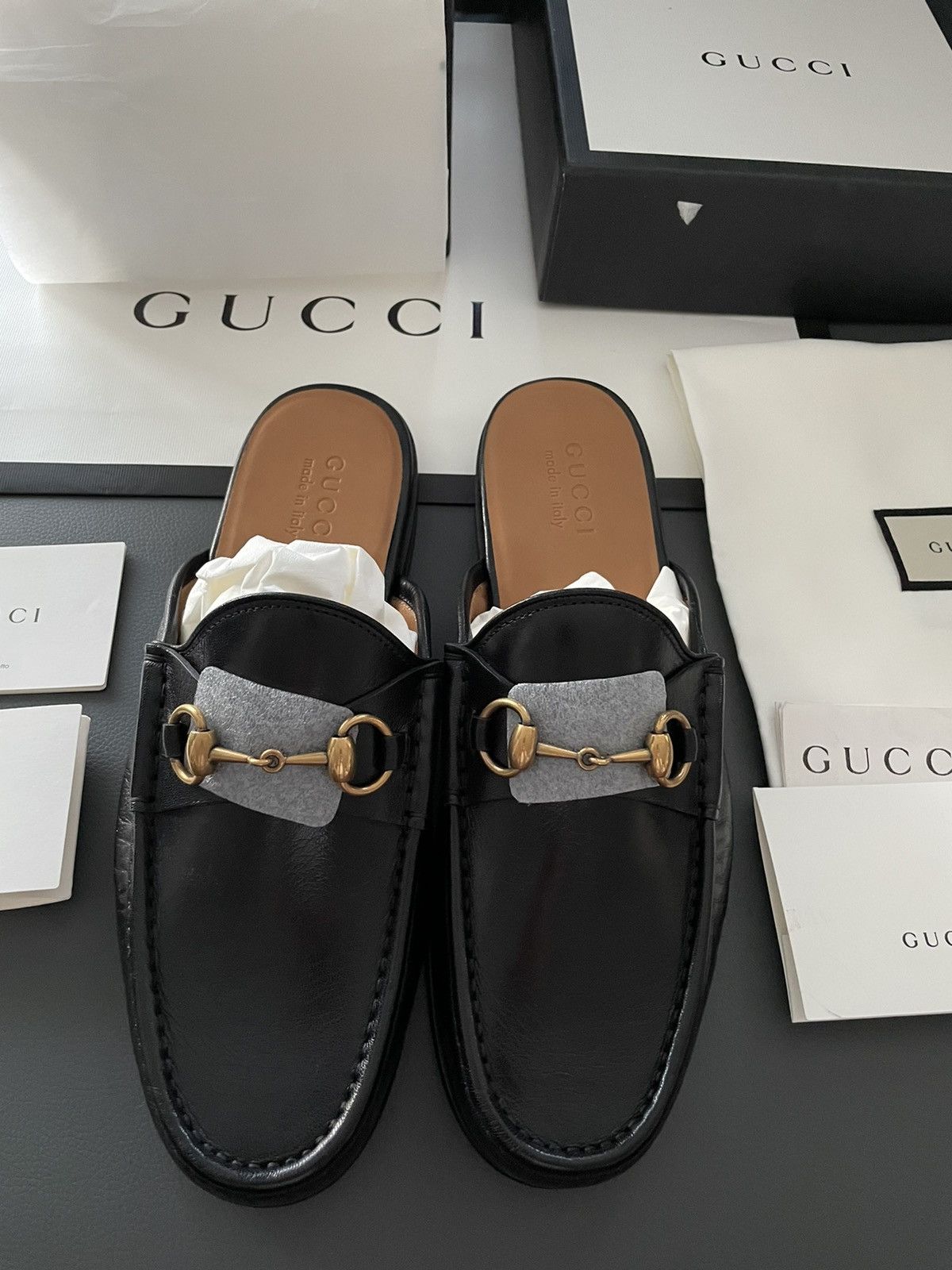 Gucci Gucci Classic Leather Horsebit Loafer Sandal Size US 10.5 / EU 43-44 - 21 Thumbnail