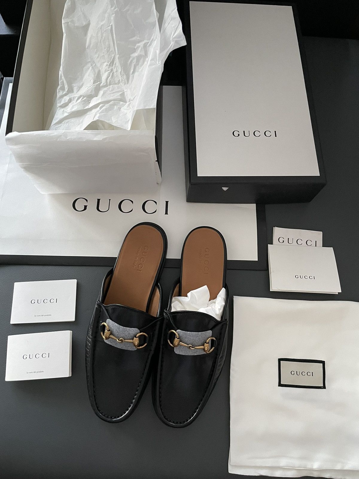 Gucci Gucci Classic Leather Horsebit Loafer Sandal Size US 10.5 / EU 43-44 - 13 Thumbnail