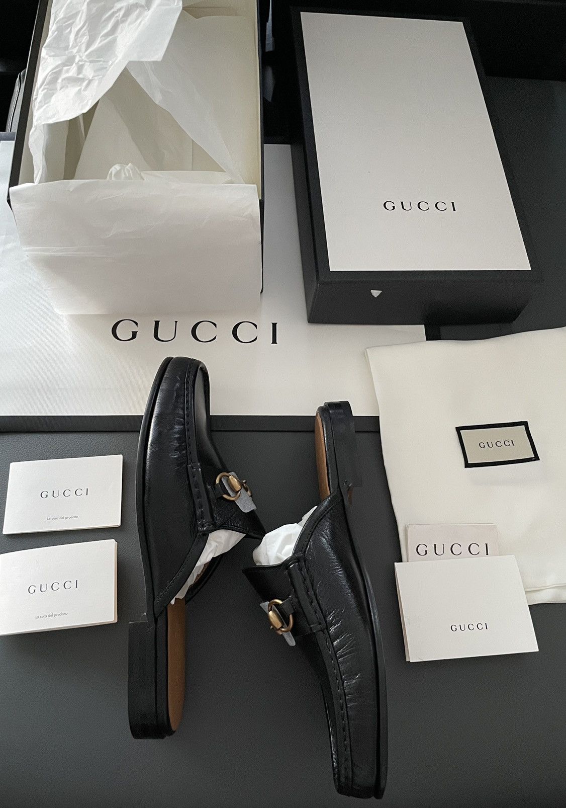 Gucci Gucci Classic Leather Horsebit Loafer Sandal Size US 10.5 / EU 43-44 - 18 Thumbnail