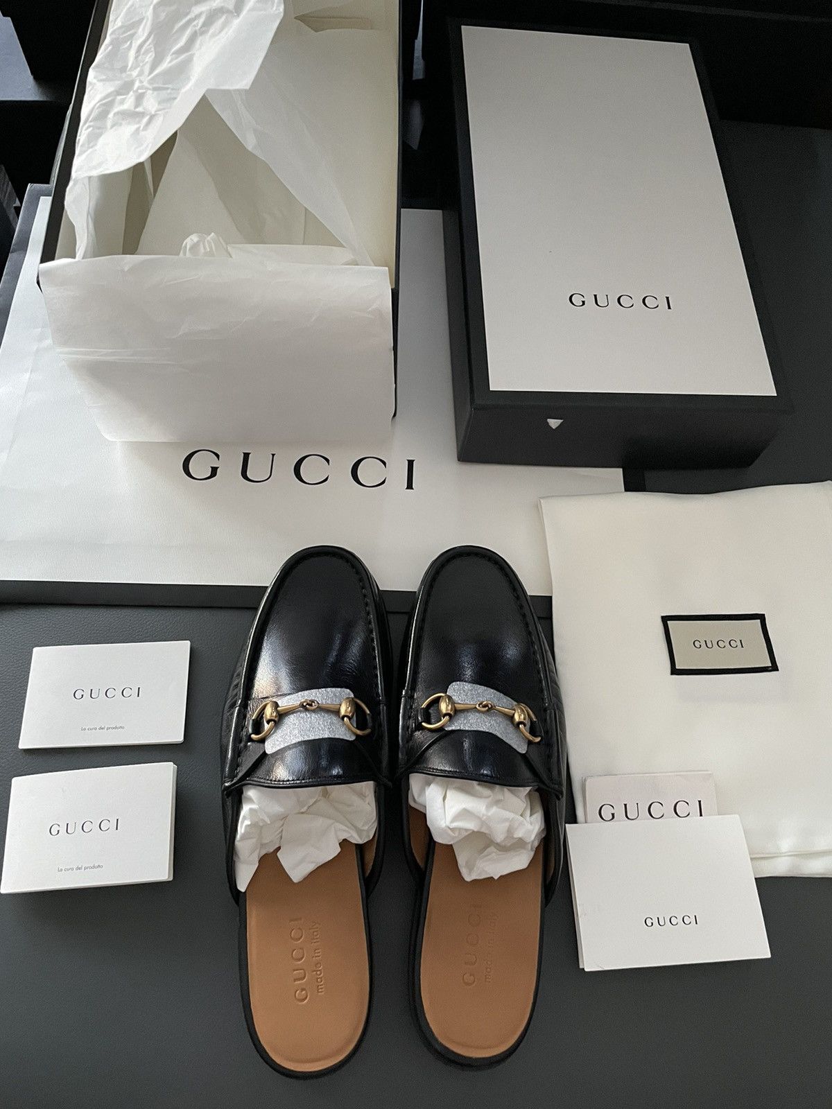 Gucci Gucci Classic Leather Horsebit Loafer Sandal Size US 10.5 / EU 43-44 - 16 Thumbnail