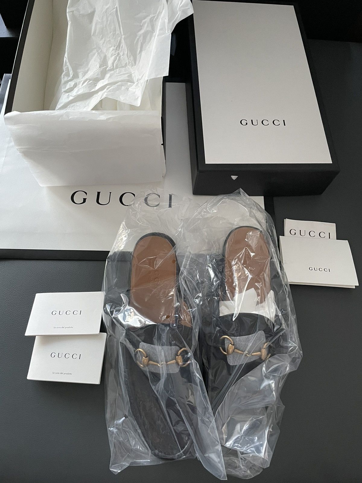 Gucci Gucci Classic Leather Horsebit Loafer Sandal Size US 10.5 / EU 43-44 - 2 Thumbnail