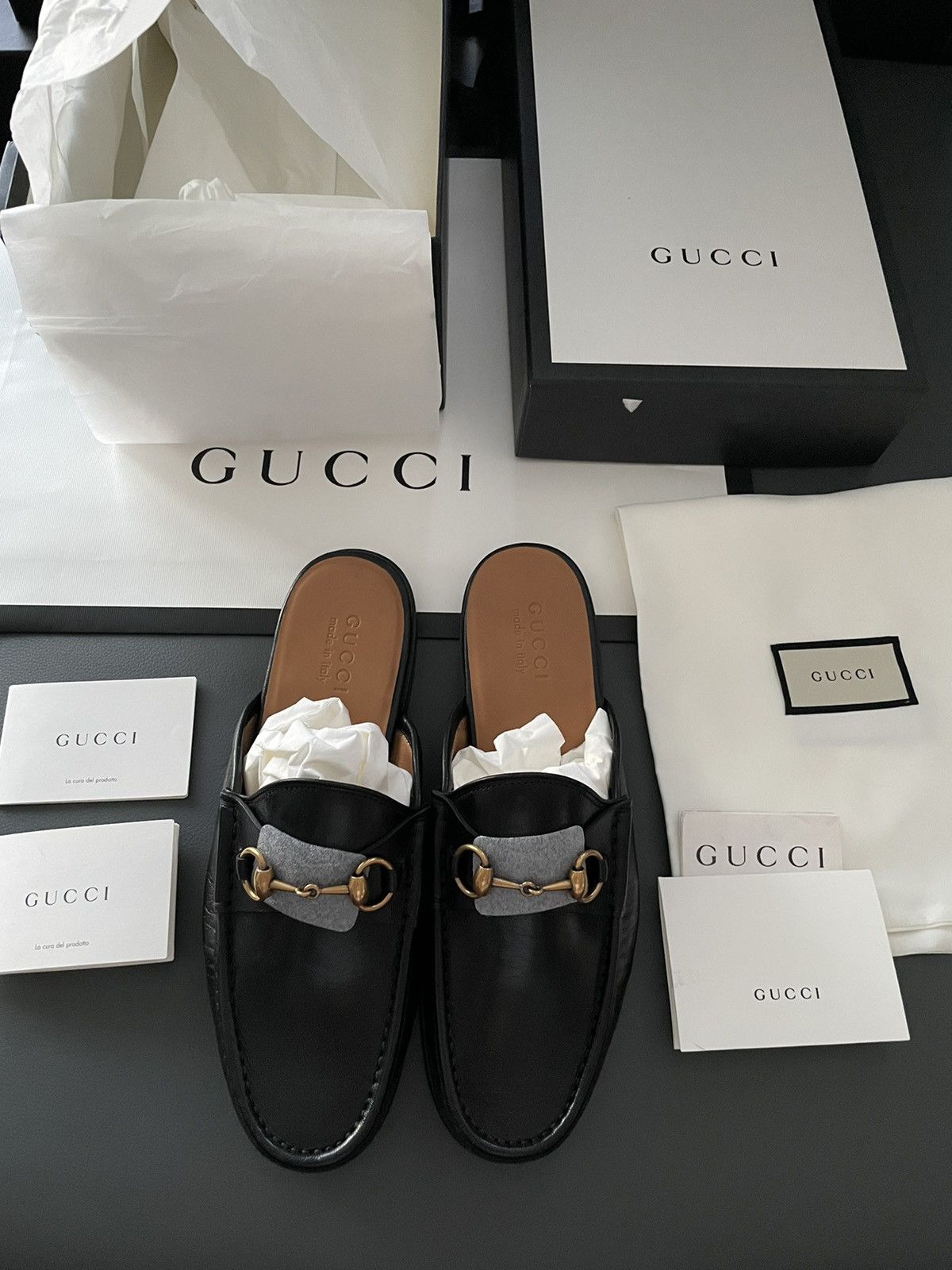 Gucci Gucci Classic Leather Horsebit Loafer Sandal Size US 10.5 / EU 43-44 - 22 Thumbnail