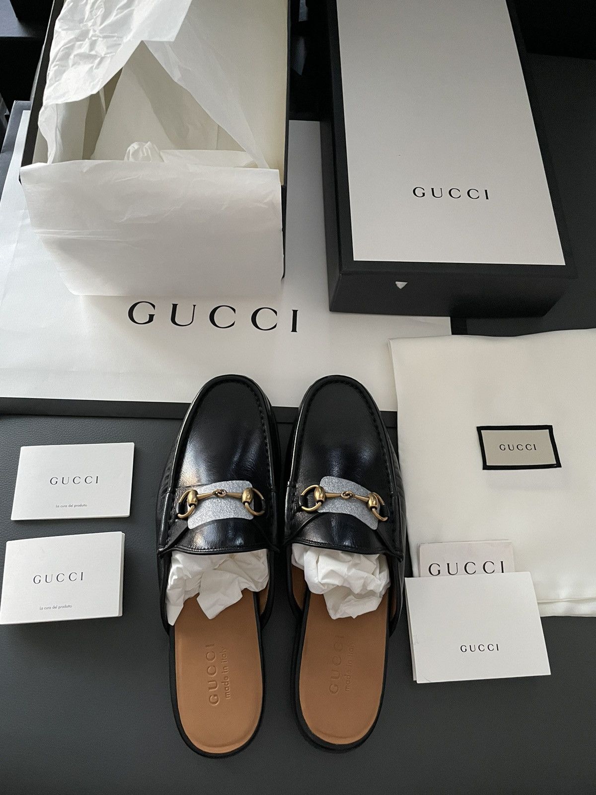 Gucci Gucci Classic Leather Horsebit Loafer Sandal Size US 10.5 / EU 43-44 - 4 Thumbnail