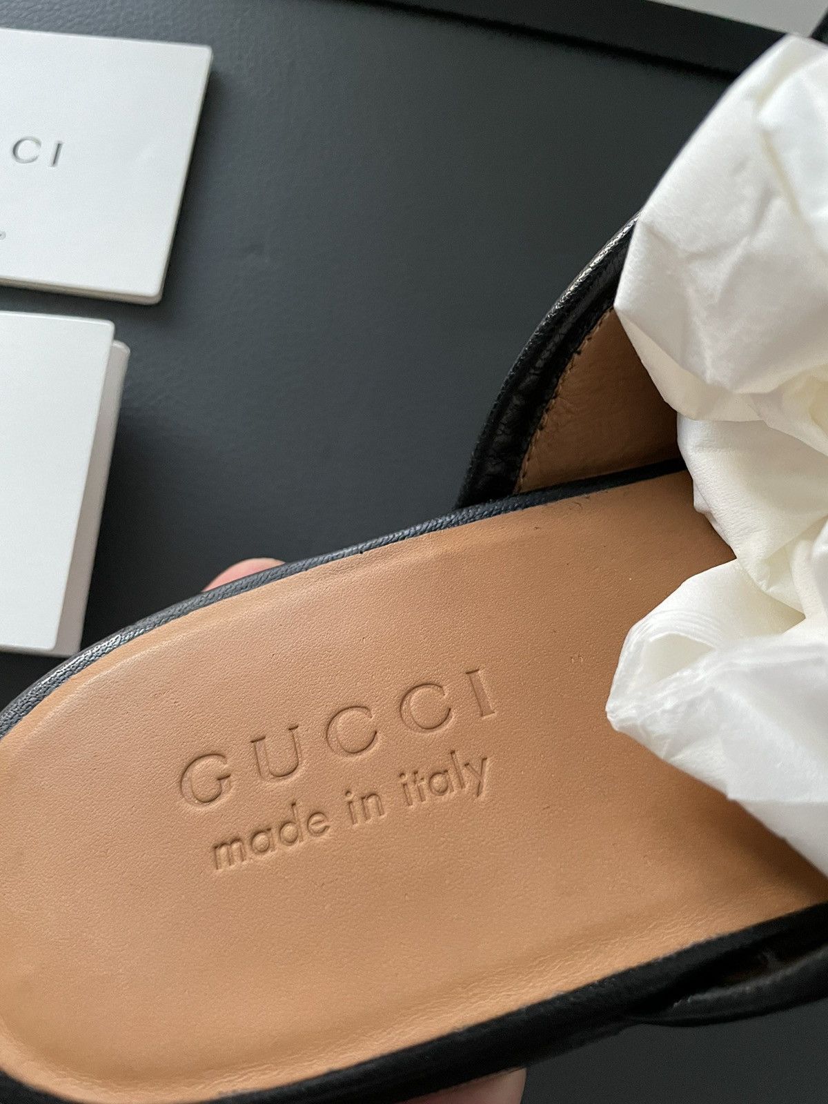 Gucci Gucci Classic Leather Horsebit Loafer Sandal Size US 10.5 / EU 43-44 - 12 Thumbnail