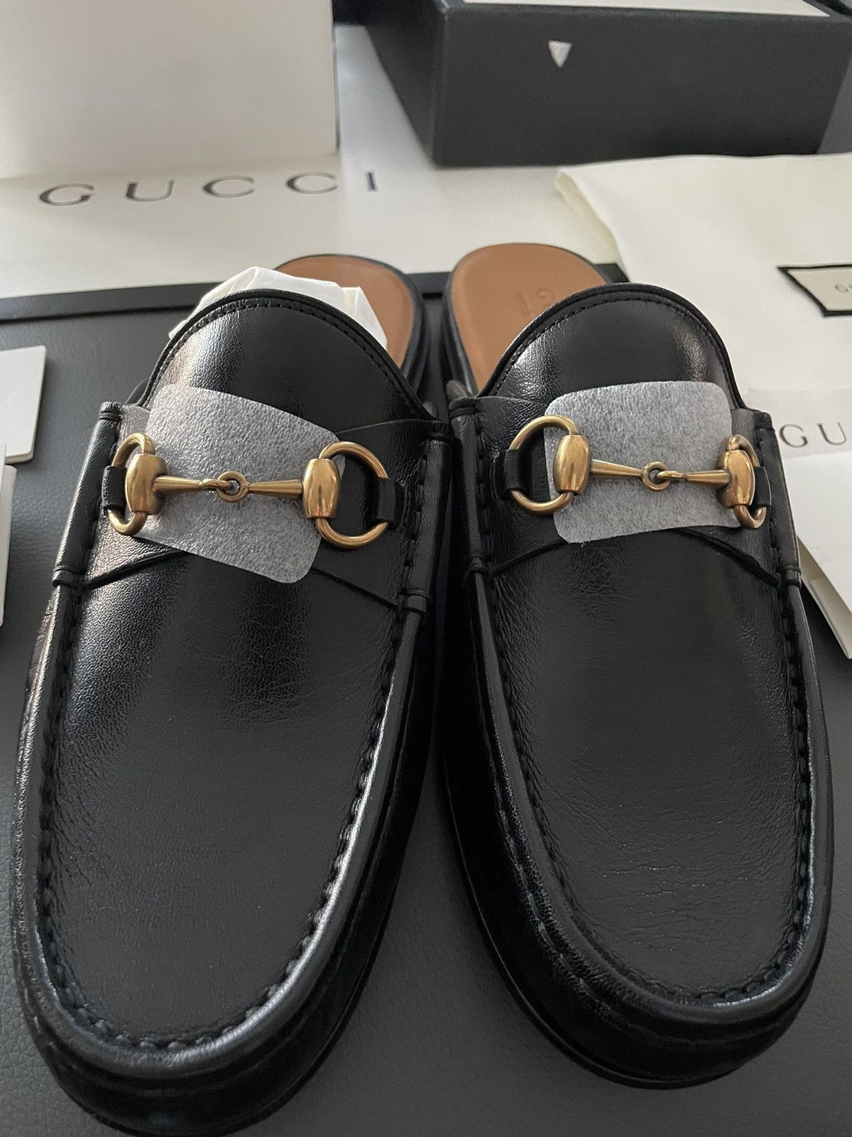 Gucci Gucci Classic Leather Horsebit Loafer Sandal Size US 10.5 / EU 43-44 - 5 Thumbnail