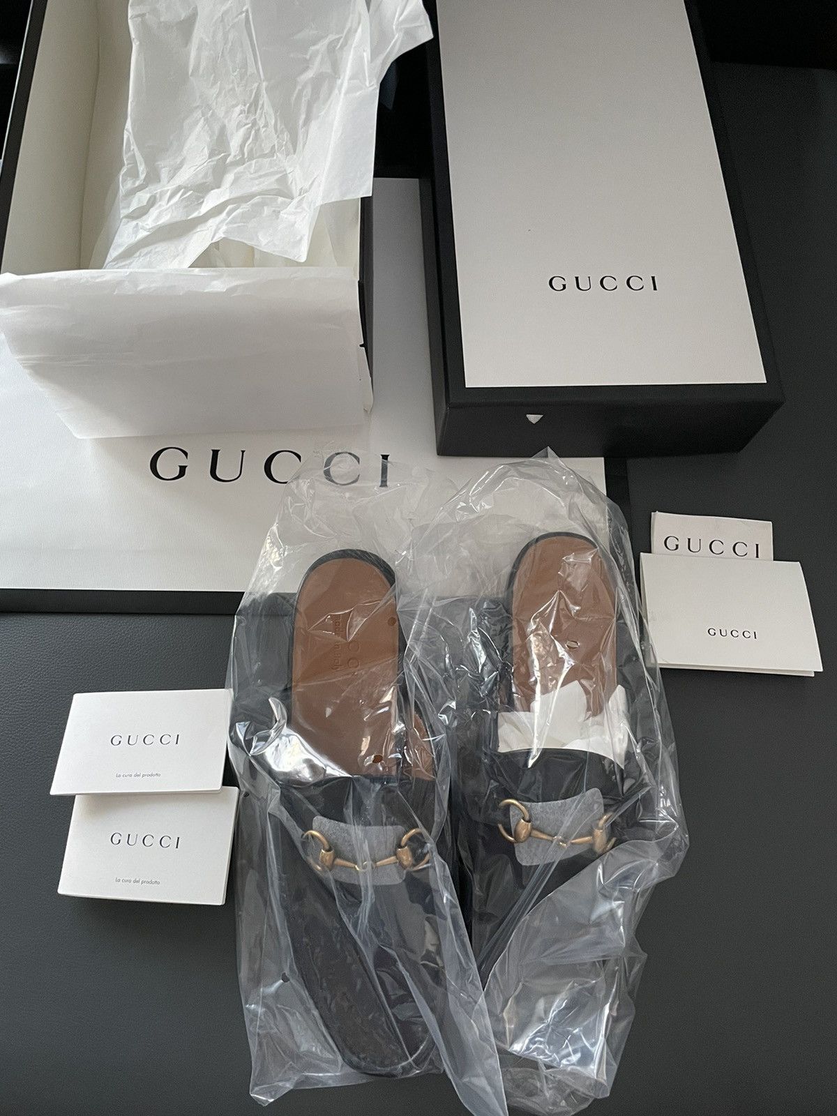 Gucci Gucci Classic Leather Horsebit Loafer Sandal Size US 10.5 / EU 43-44 - 10 Thumbnail