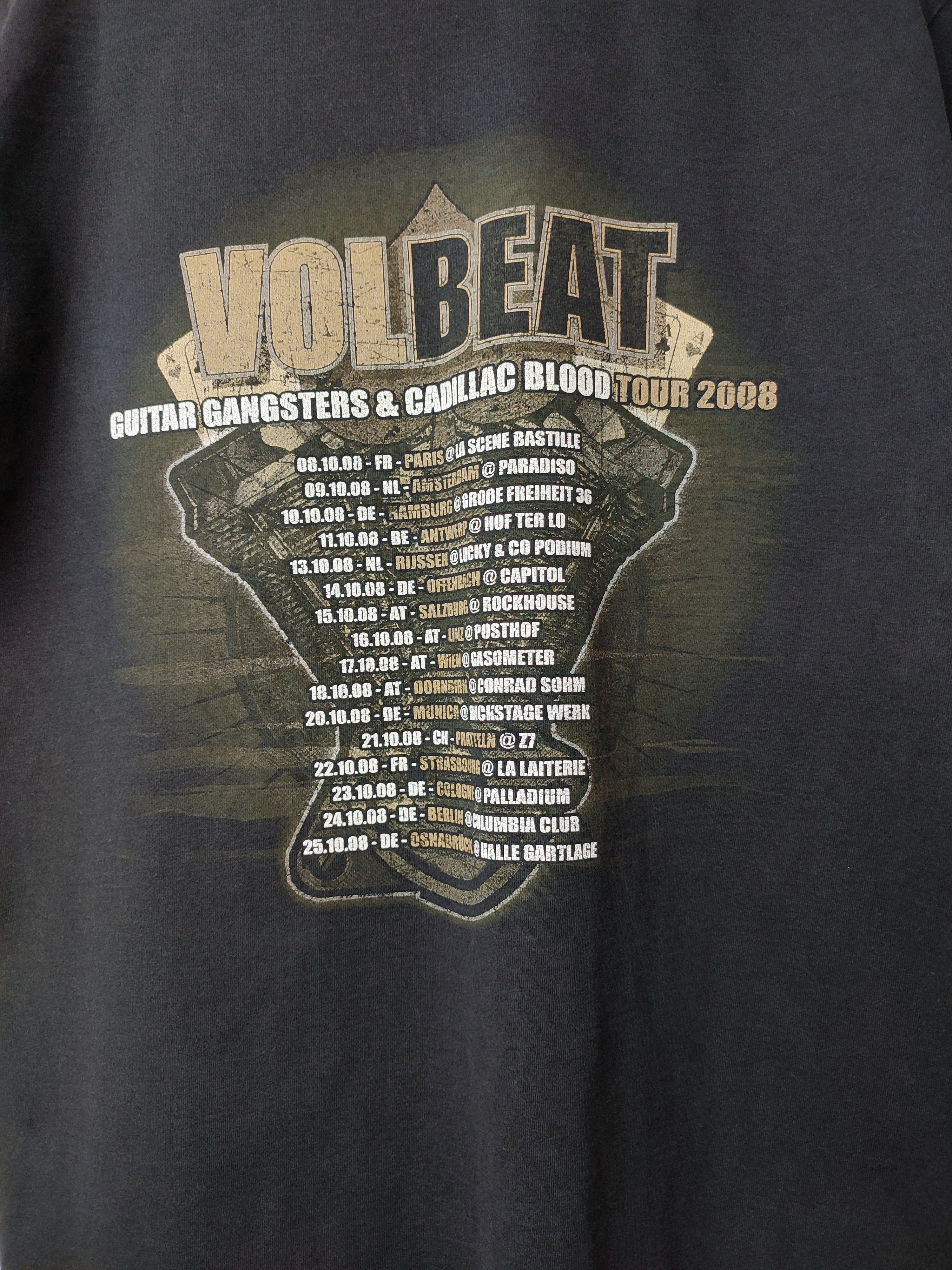 Vintage Volbeat tour 2008 t shirt Size US M / EU 48-50 / 2 - 5 Thumbnail