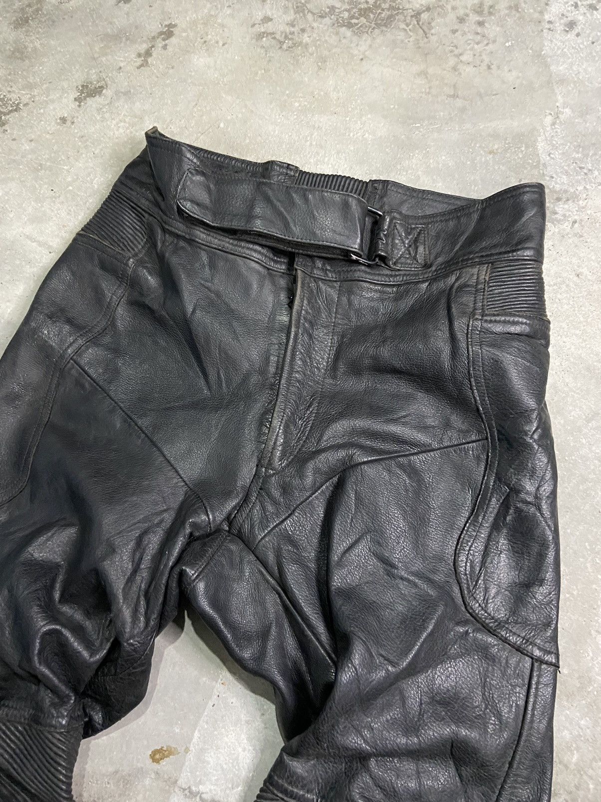 Rare🔥 Vintage Plicana Leather Biker Superbike Pants