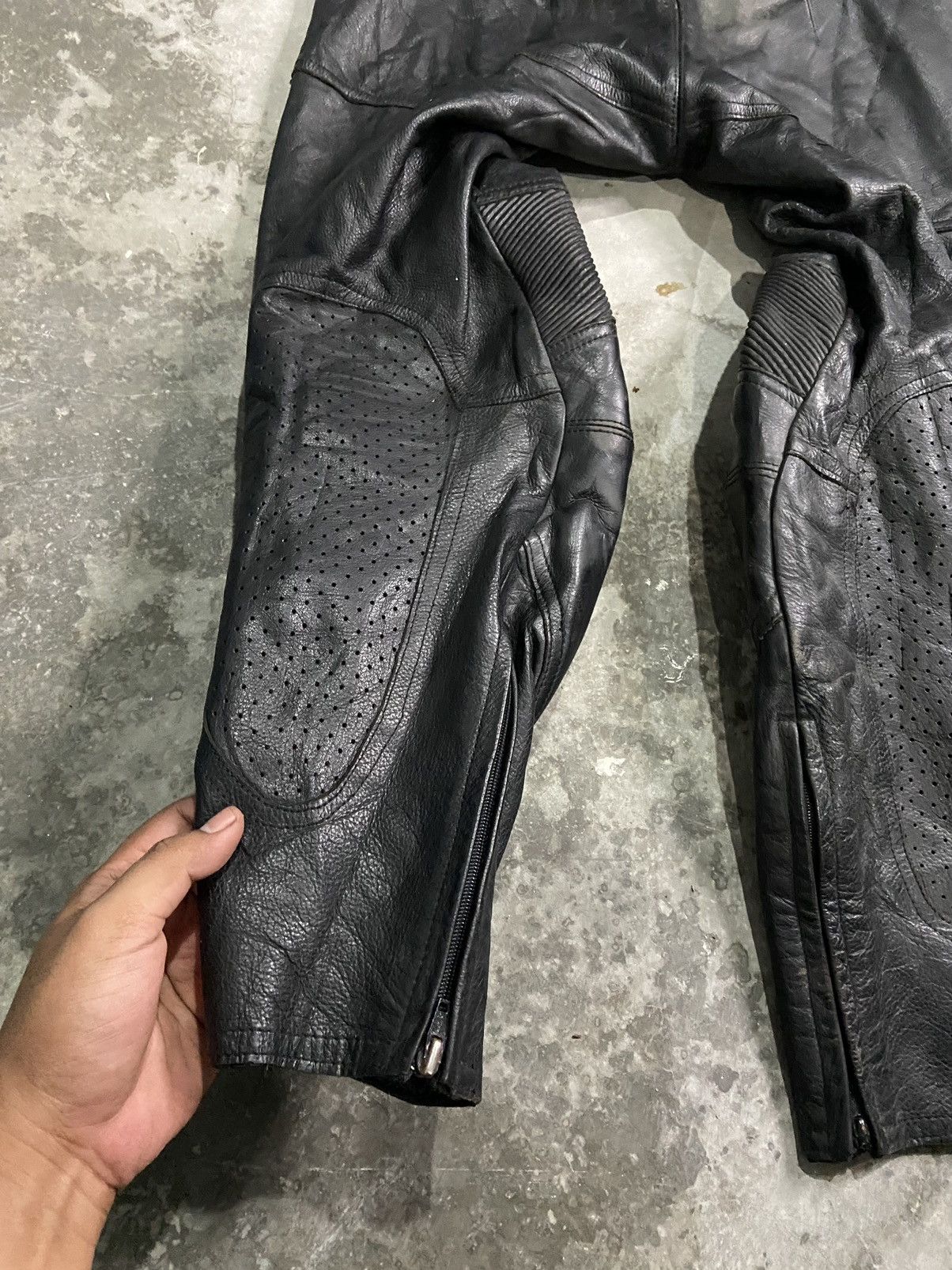 Rare🔥 Vintage Plicana Leather Biker Superbike Pants