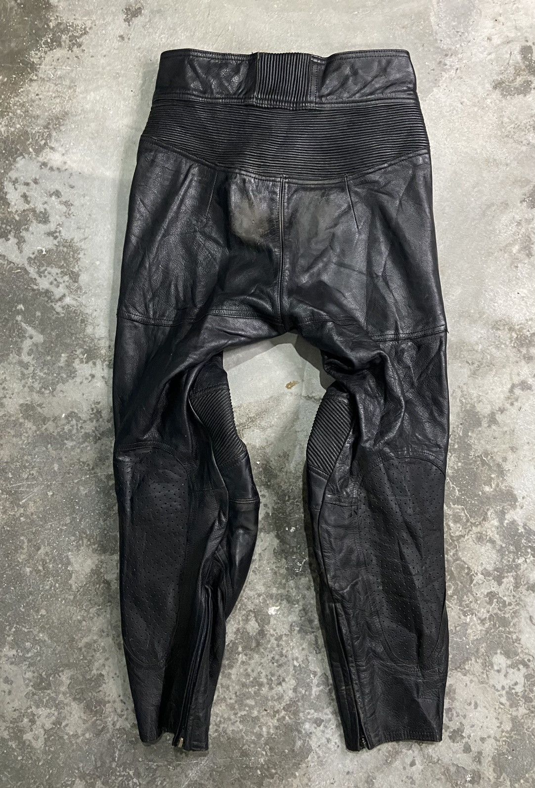 Rare🔥 Vintage Plicana Leather Biker Superbike Pants