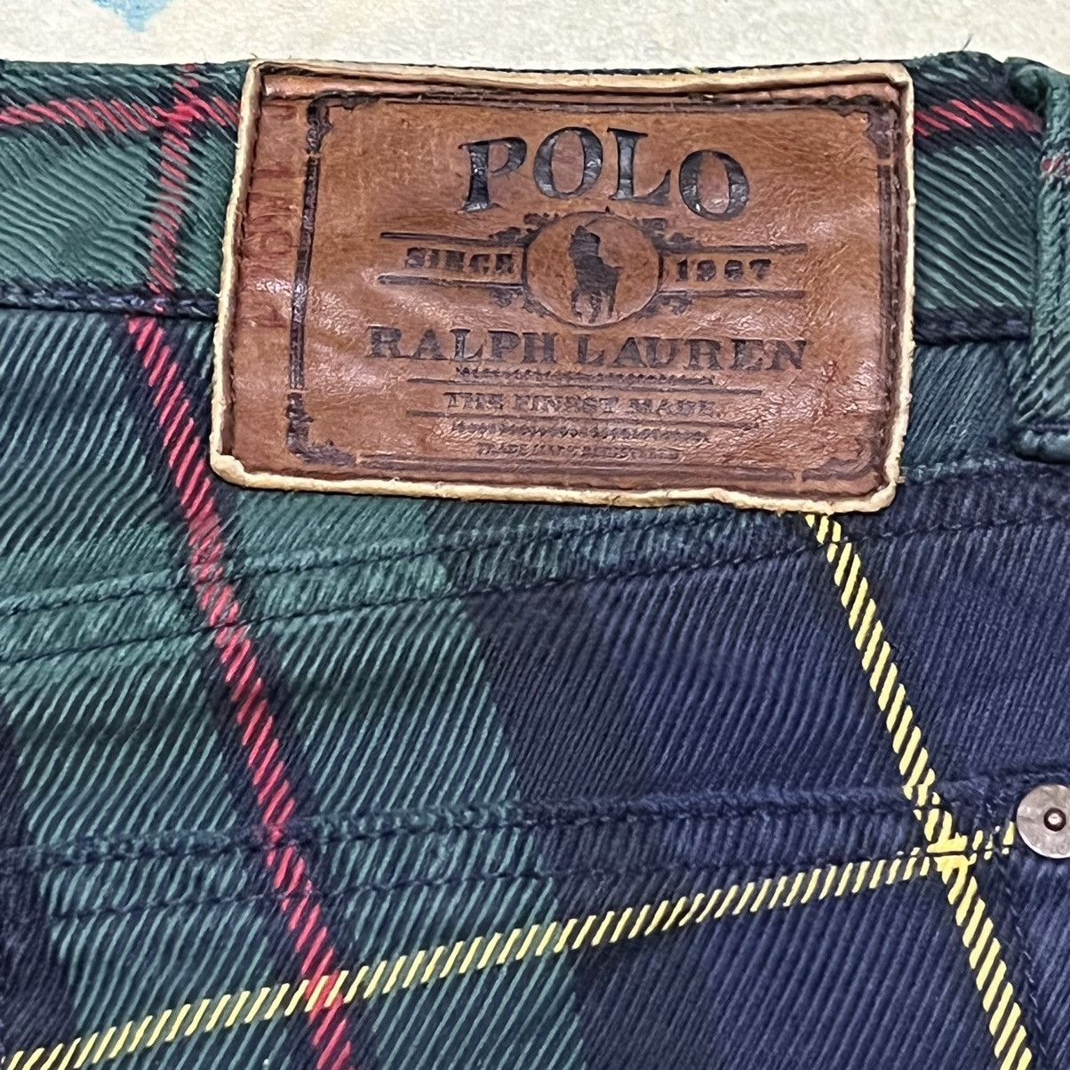 Polo Ralph Lauren Polo Ralph Lauren Green Tartan Pants Size US 31 - 23 Thumbnail