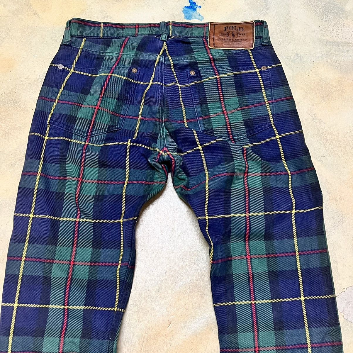 Polo Ralph Lauren Polo Ralph Lauren Green Tartan Pants Size US 31 - 19 Thumbnail