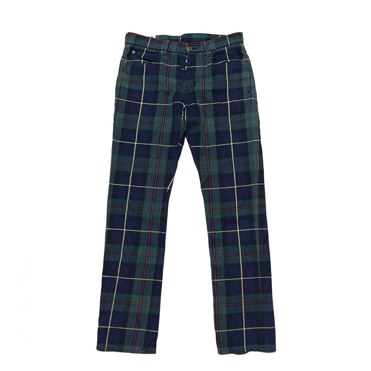 Polo Ralph Lauren Polo Ralph Lauren Green Tartan Pants Size US 31 - 1 Thumbnail
