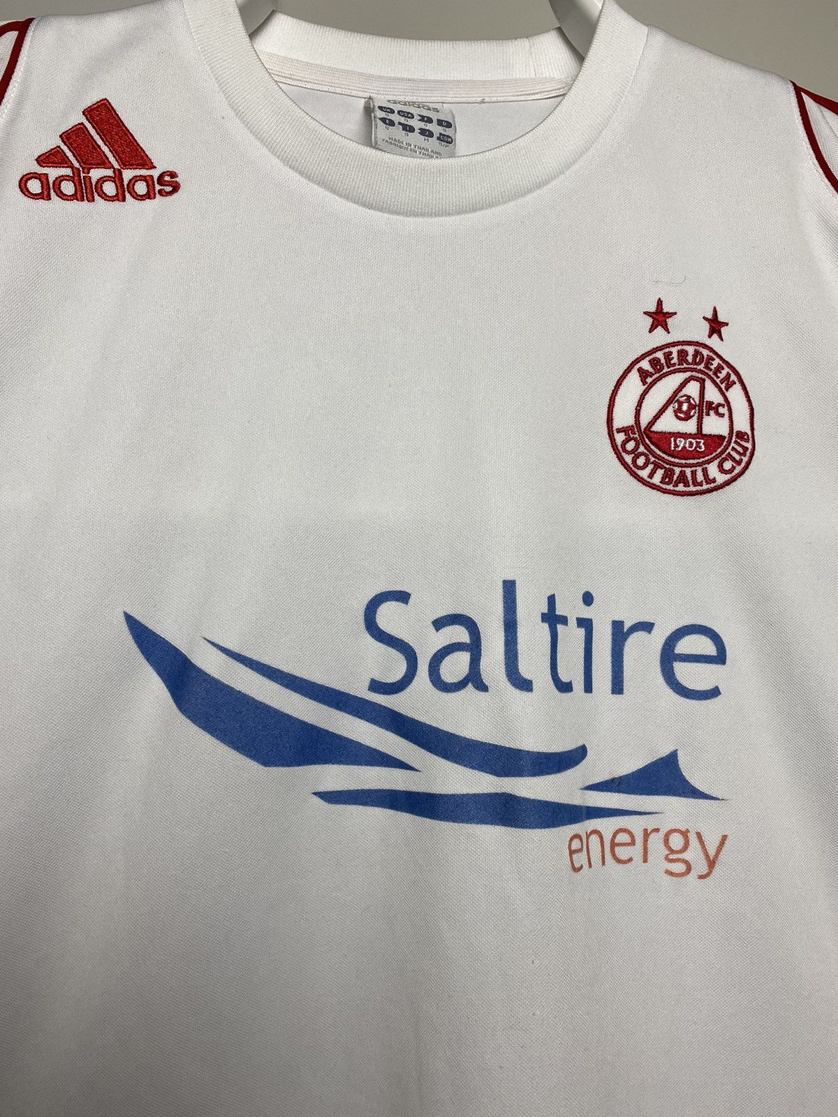 Adidas Aberdeen Adidas vintage white soccer shirt jersey longsleeve Size US S / EU 44-46 / 1 - 2 Thumbnail