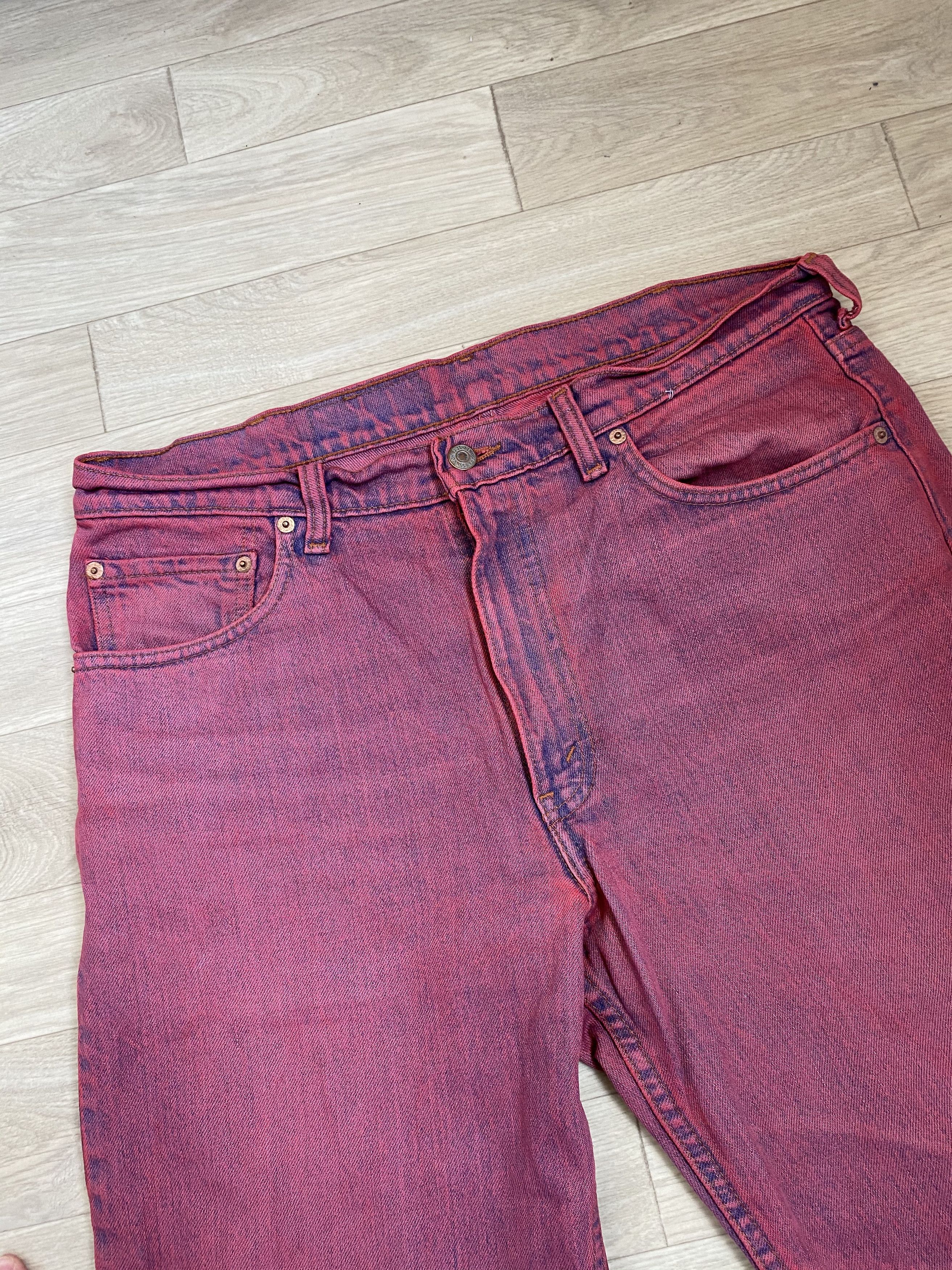 Levi's Vintage Levi’s 555 pink purple jeans Size US 36 / EU 52 - 8 Thumbnail