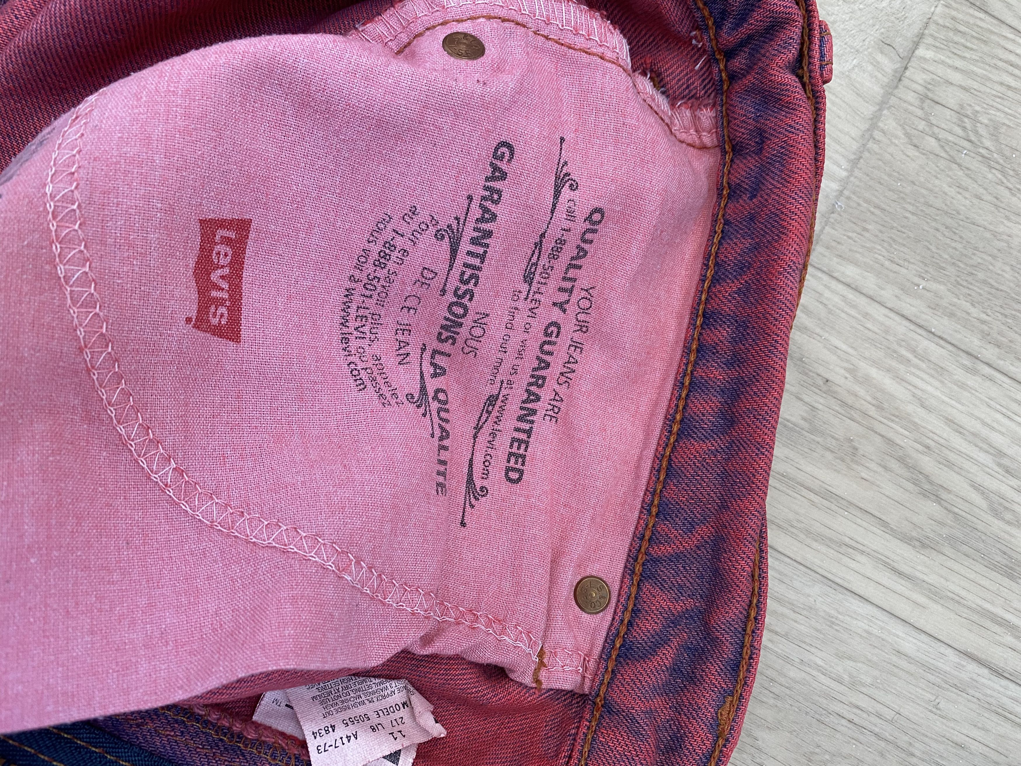 Levi's Vintage Levi’s 555 pink purple jeans Size US 36 / EU 52 - 4 Thumbnail