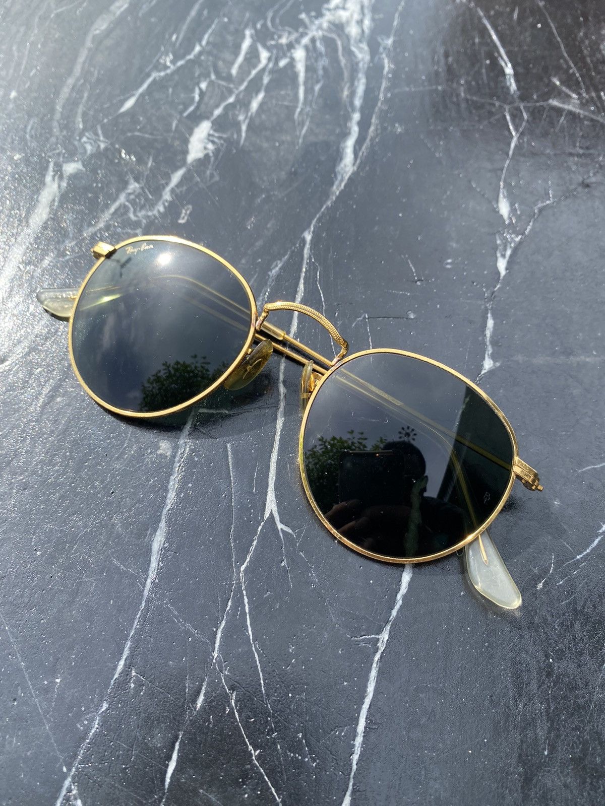 Bausch & Lomb × RayBan × Vintage Vintage Rayban Round Metal BL 