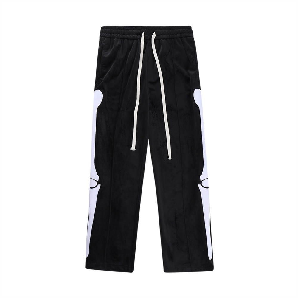 Skeleton Graphic Patch Black Sweatpants