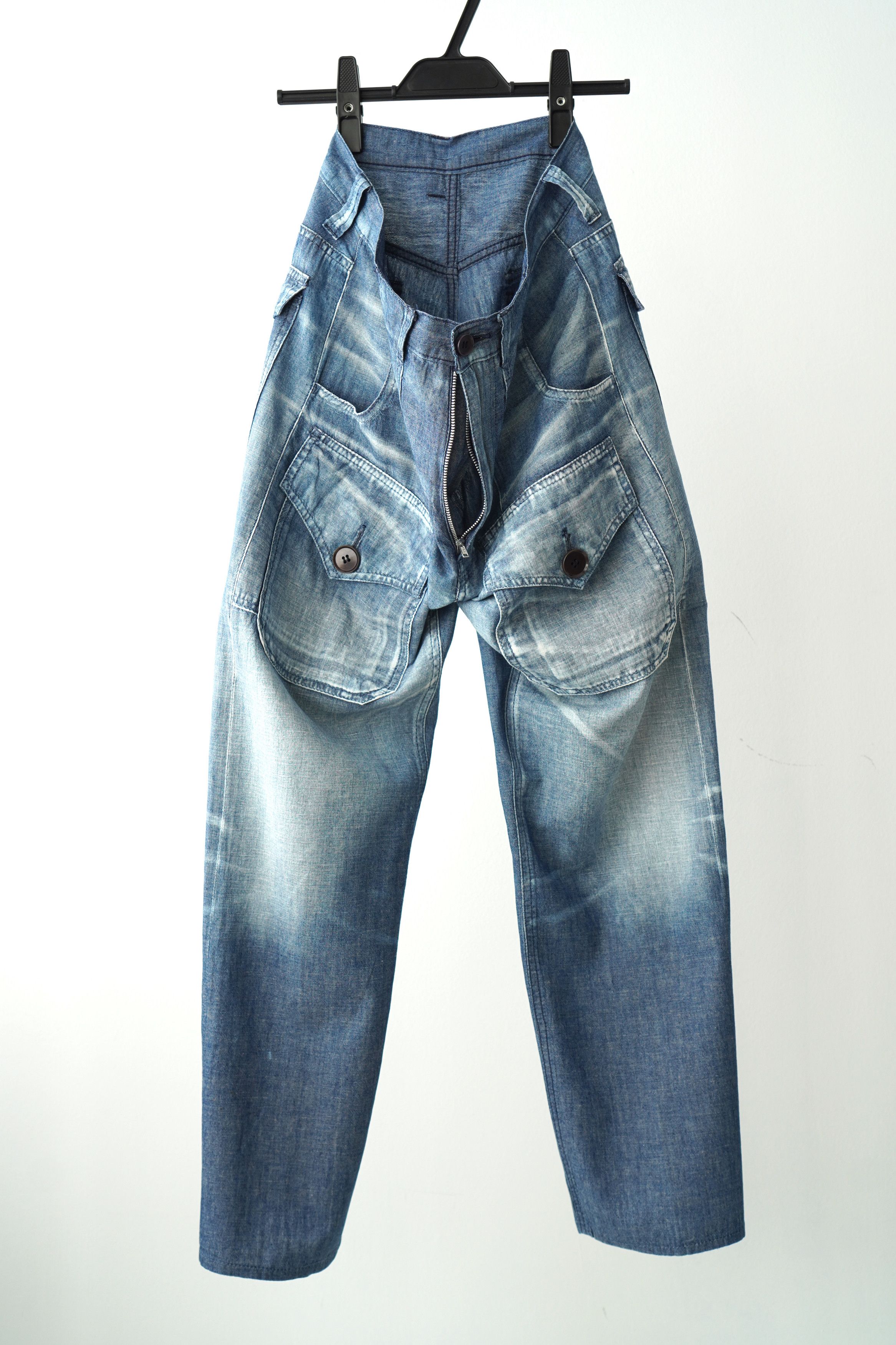 Pantalon Jungle Yohji Yamamoto D'occasion - Taille S, Vert - Bon état, Idéal Pour Un Style Unique
