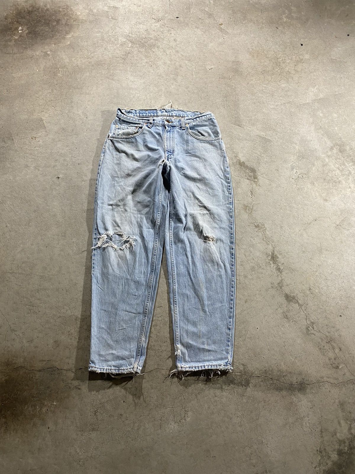 Levi's × Vintage Vintage 90’s Levis Light Wash Denim Jeans Size US 31 - 2 Thumbnail