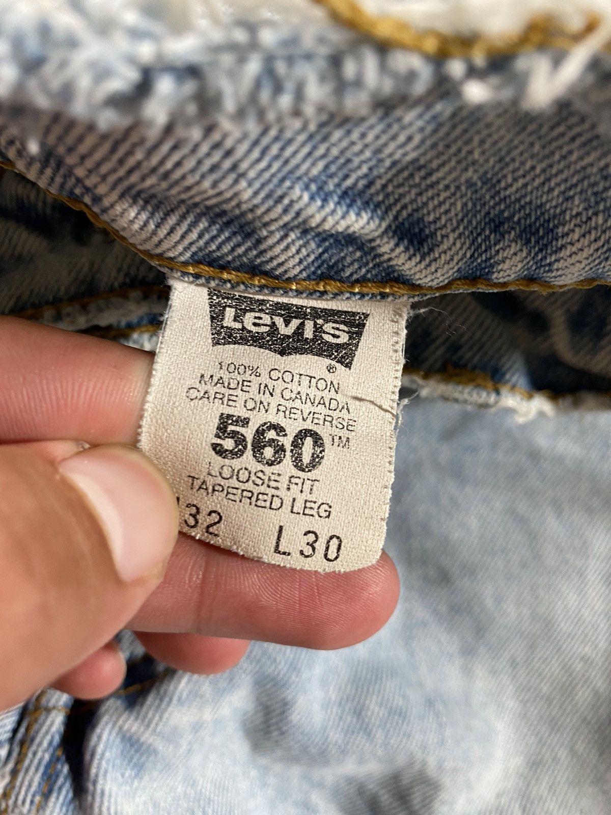 Levi's × Vintage Vintage 90’s Levis Light Wash Denim Jeans Size US 31 - 8 Thumbnail