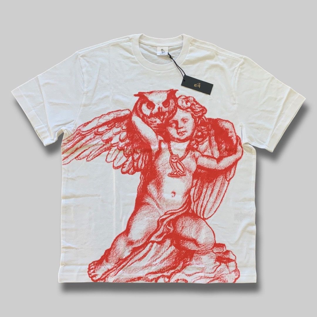Drake OVO CHERUB CUPID OWL T-SHIRT TEE Size US L / EU 52-54 / 3 - 1 Thumbnail